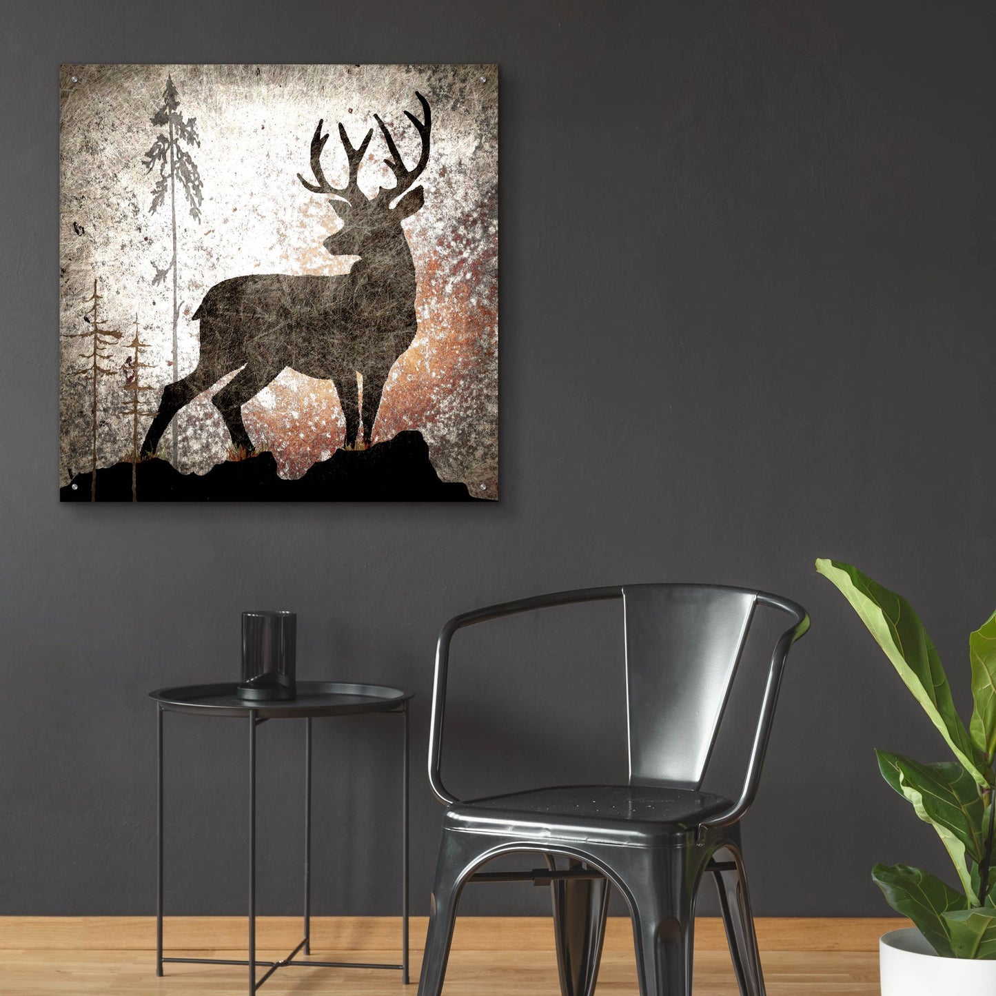 Epic Art 'Calling Deer' by Lightbox Journal, Acrylic Glass Wall Art,36x36