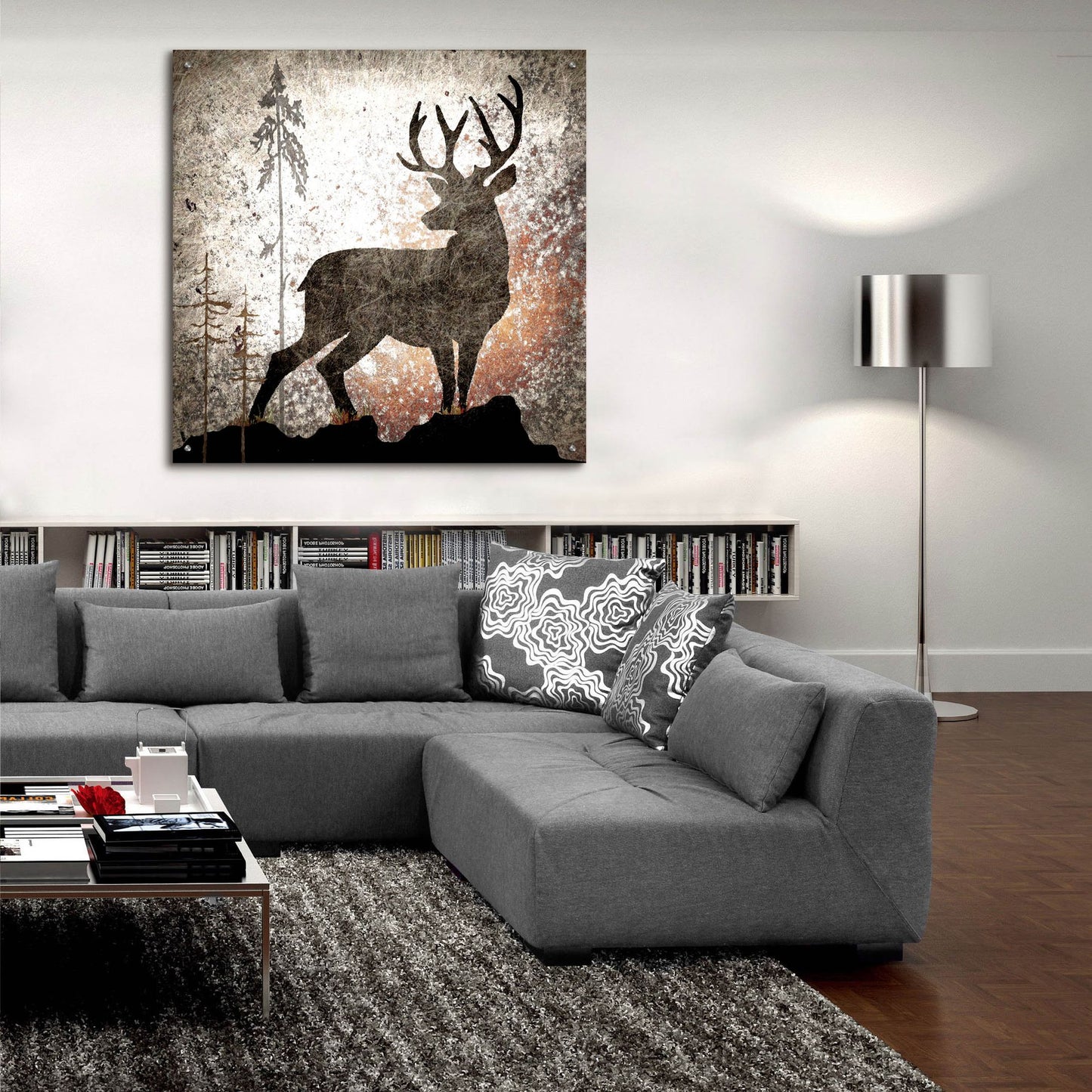 Epic Art 'Calling Deer' by Lightbox Journal, Acrylic Glass Wall Art,36x36