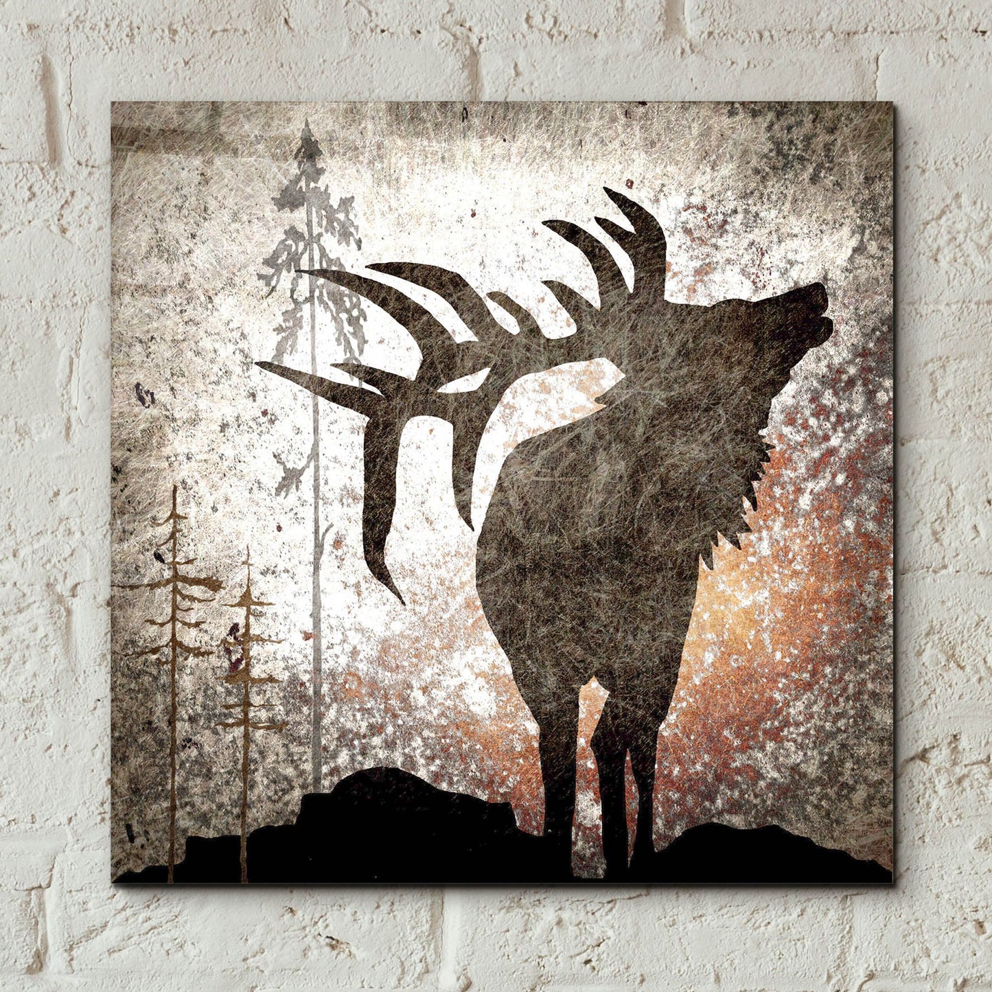 Epic Art 'Calling Elk' by Lightbox Journal, Acrylic Glass Wall Art,12x12