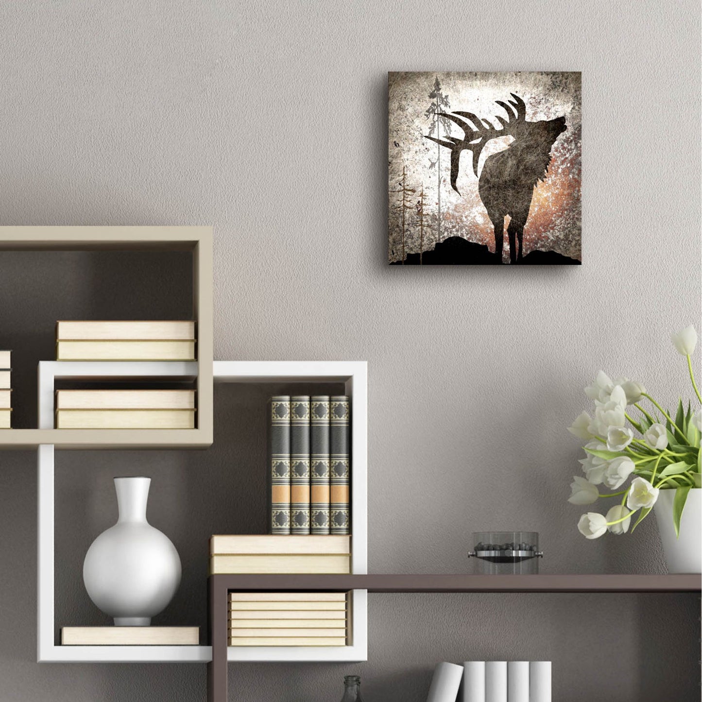 Epic Art 'Calling Elk' by Lightbox Journal, Acrylic Glass Wall Art,12x12