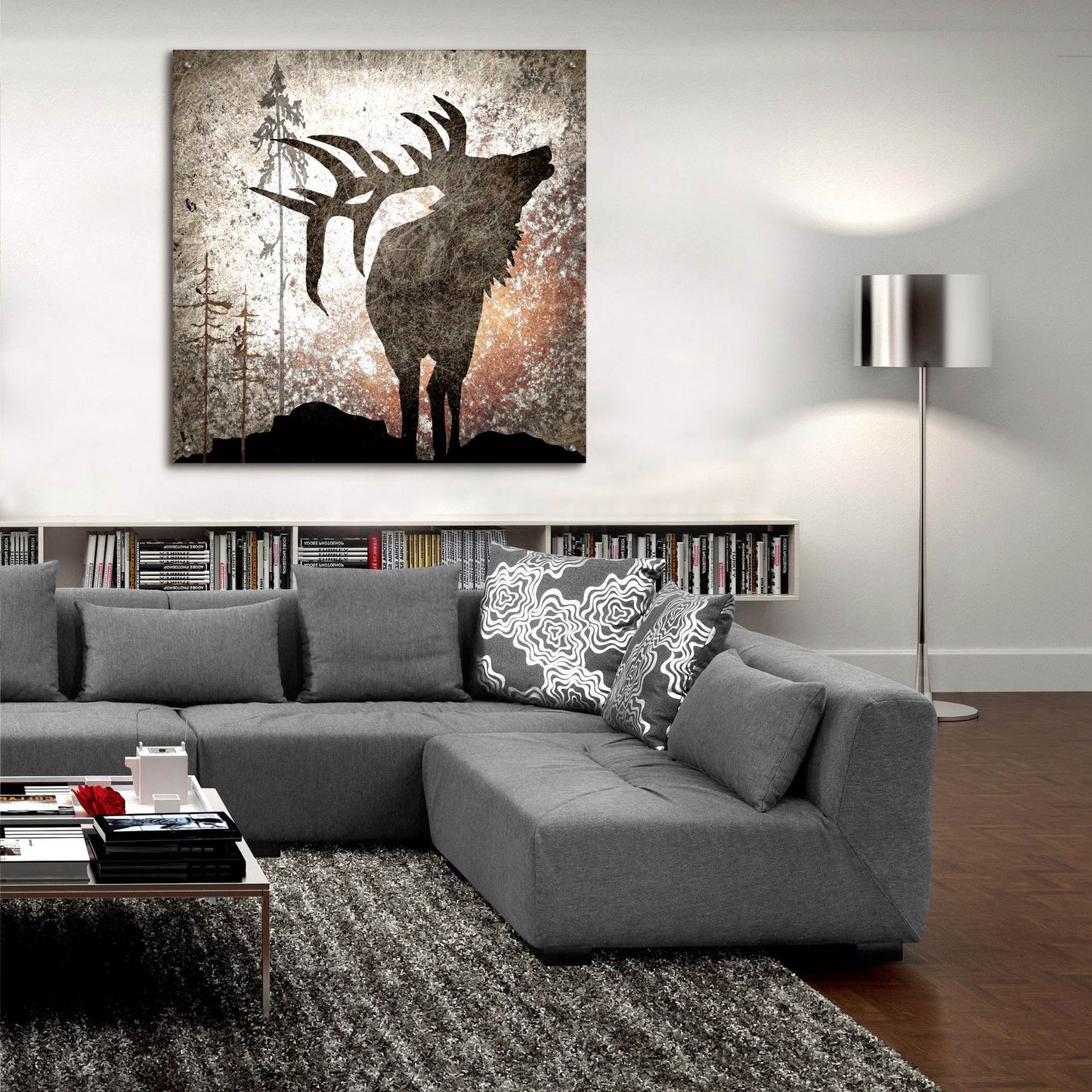 Epic Art 'Calling Elk' by Lightbox Journal, Acrylic Glass Wall Art,36x36