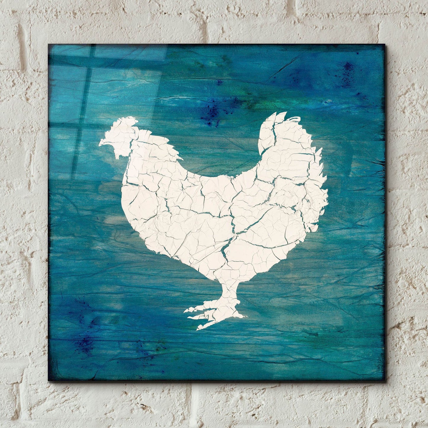 Epic Art 'Farm Chicken' by Lightbox Journal, Acrylic Glass Wall Art,12x12