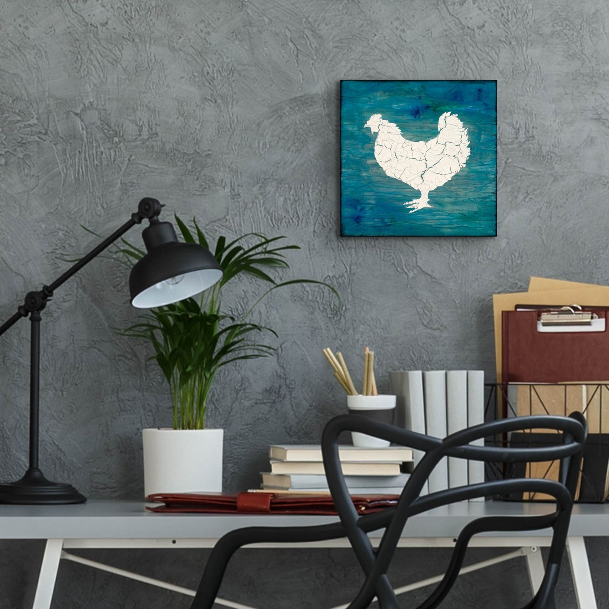 Epic Art 'Farm Chicken' by Lightbox Journal, Acrylic Glass Wall Art,12x12