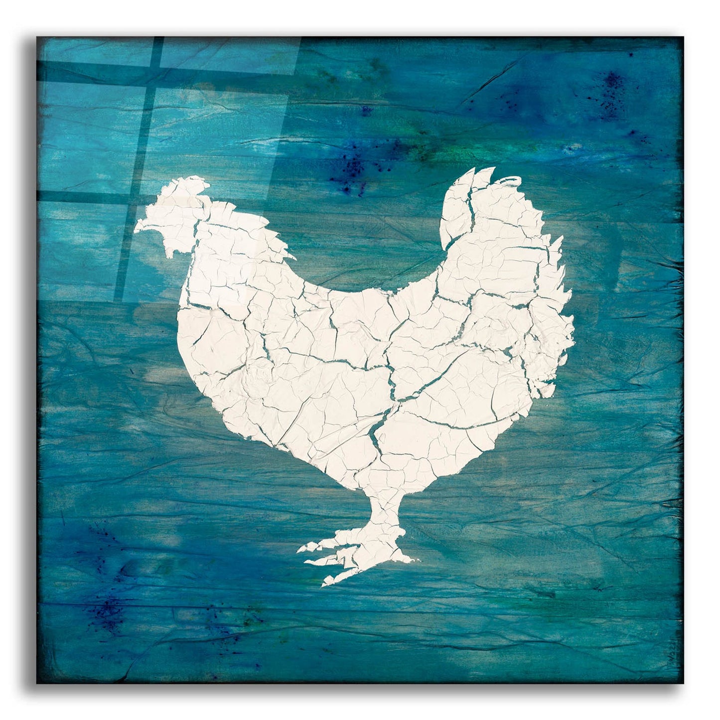 Epic Art 'Farm Chicken' by Lightbox Journal, Acrylic Glass Wall Art,12x12