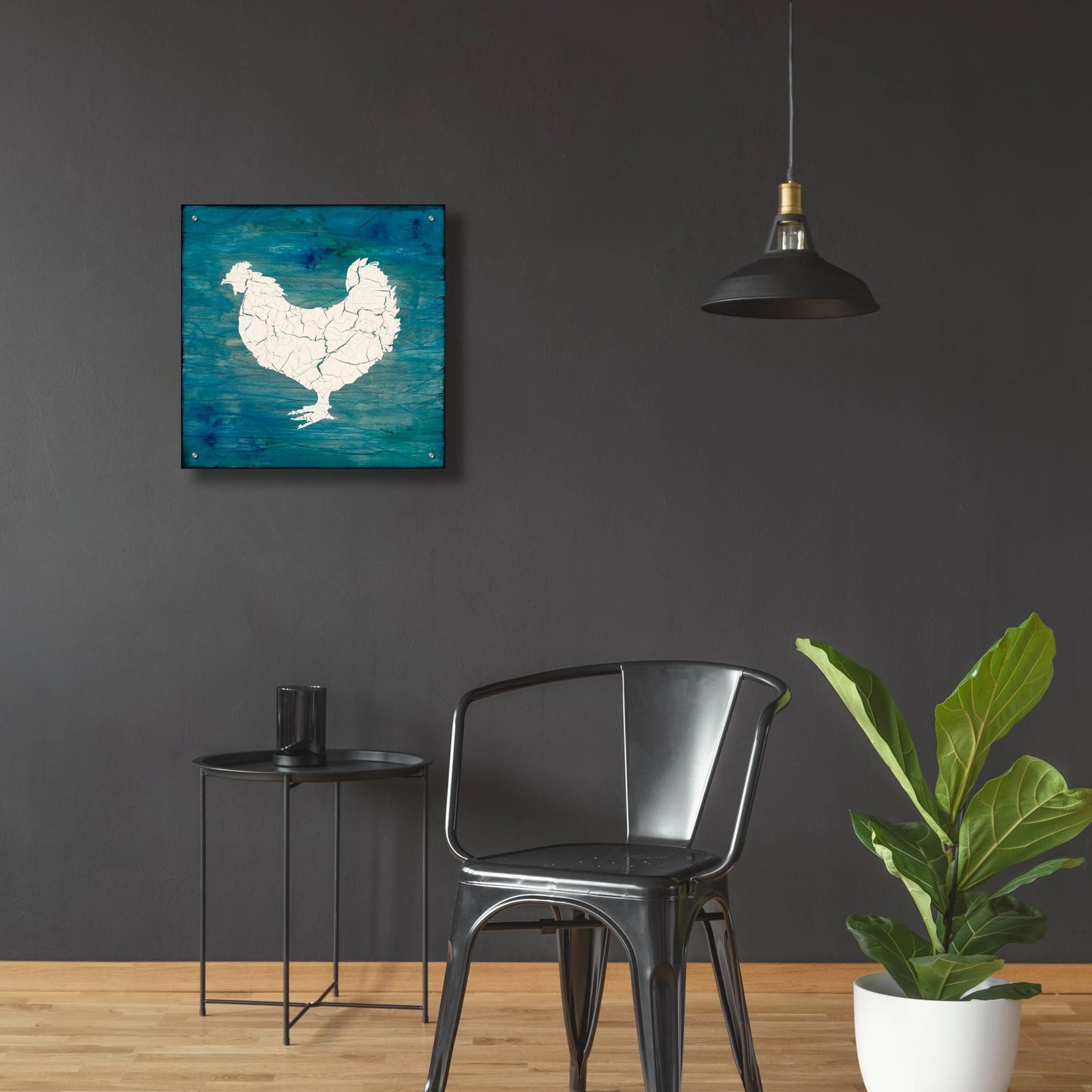 Epic Art 'Farm Chicken' by Lightbox Journal, Acrylic Glass Wall Art,24x24