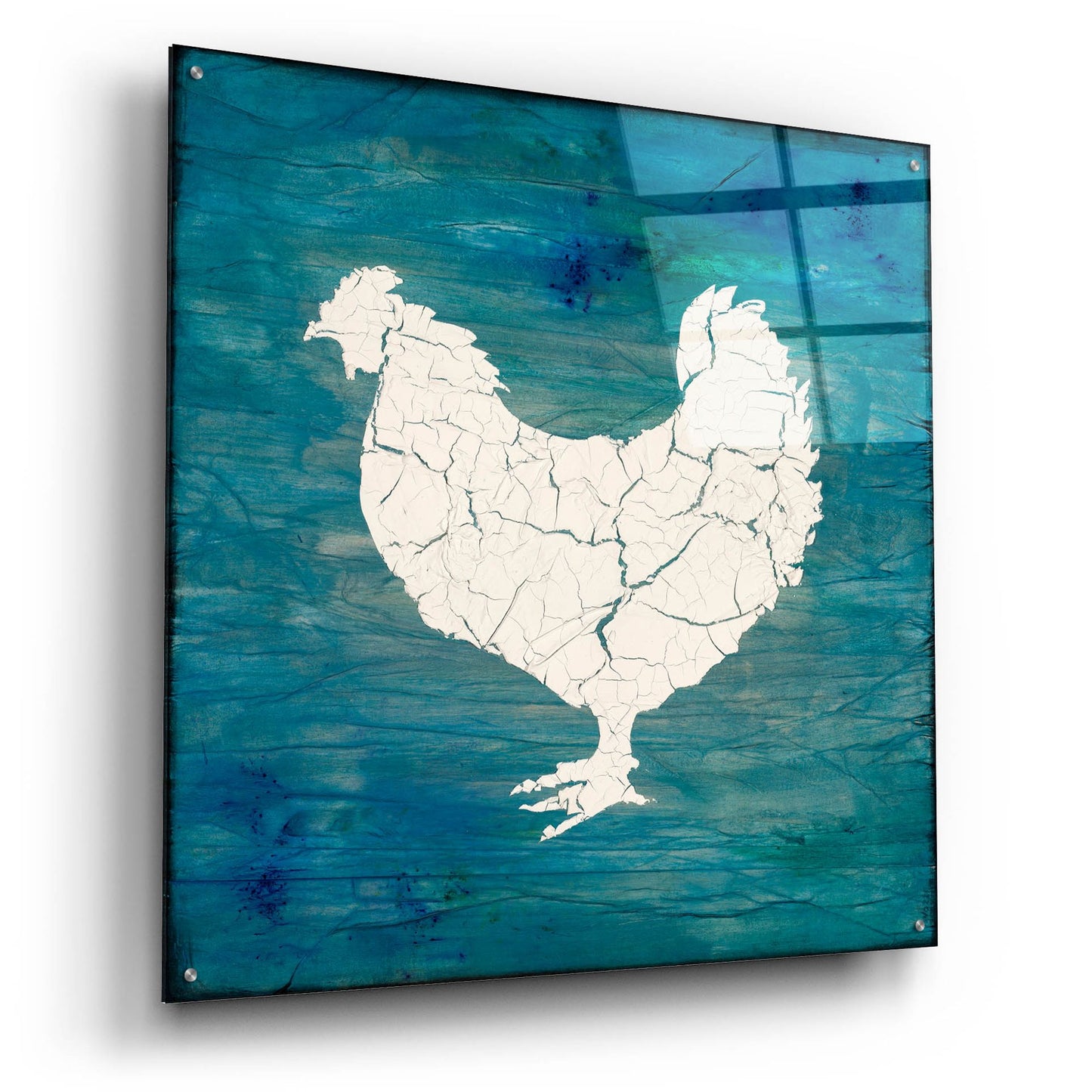 Epic Art 'Farm Chicken' by Lightbox Journal, Acrylic Glass Wall Art,36x36