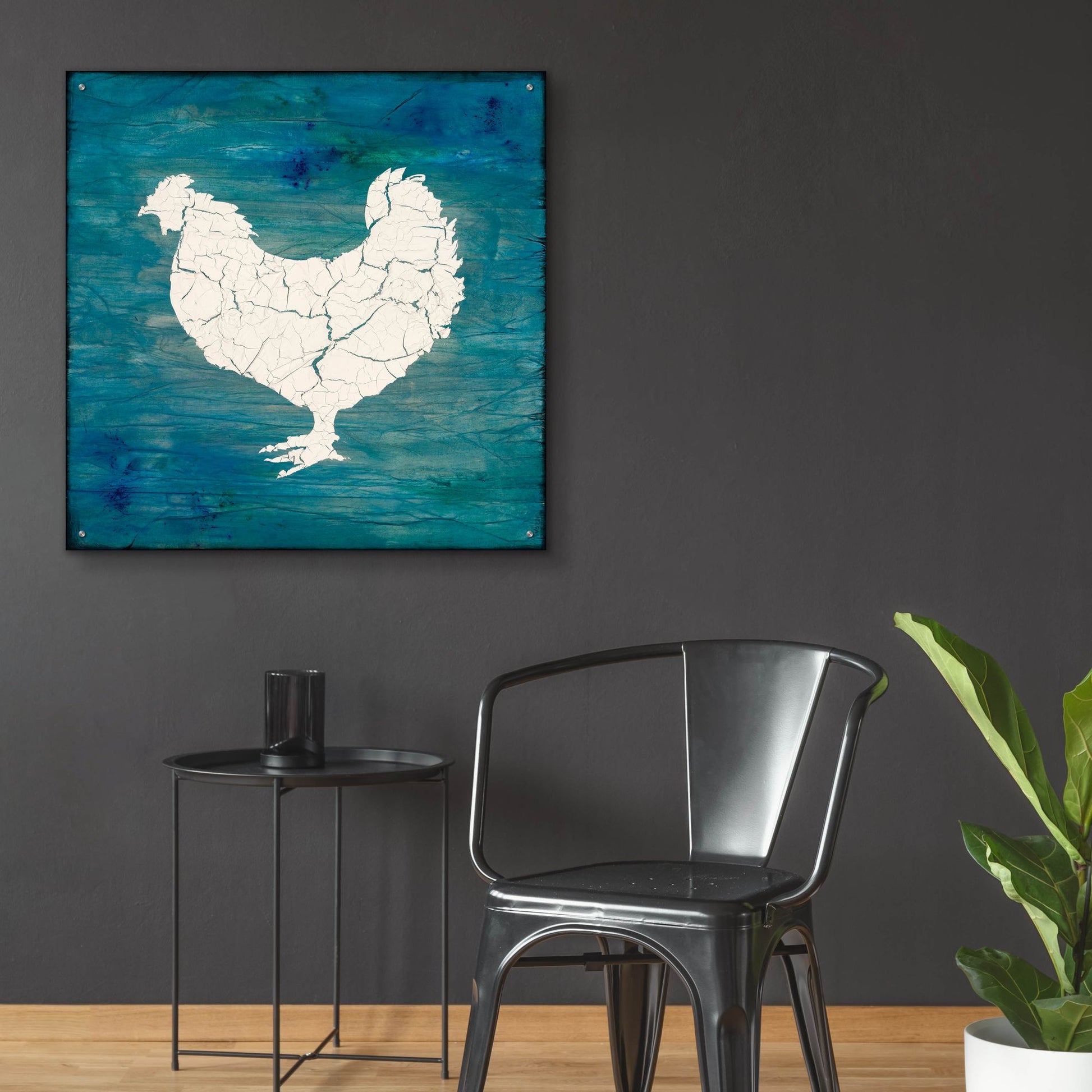 Epic Art 'Farm Chicken' by Lightbox Journal, Acrylic Glass Wall Art,36x36