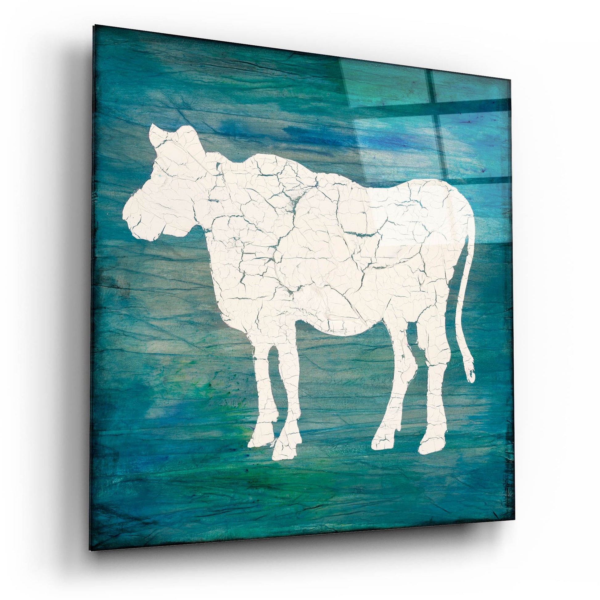 Epic Art 'Farm Cow' by Lightbox Journal, Acrylic Glass Wall Art,12x12