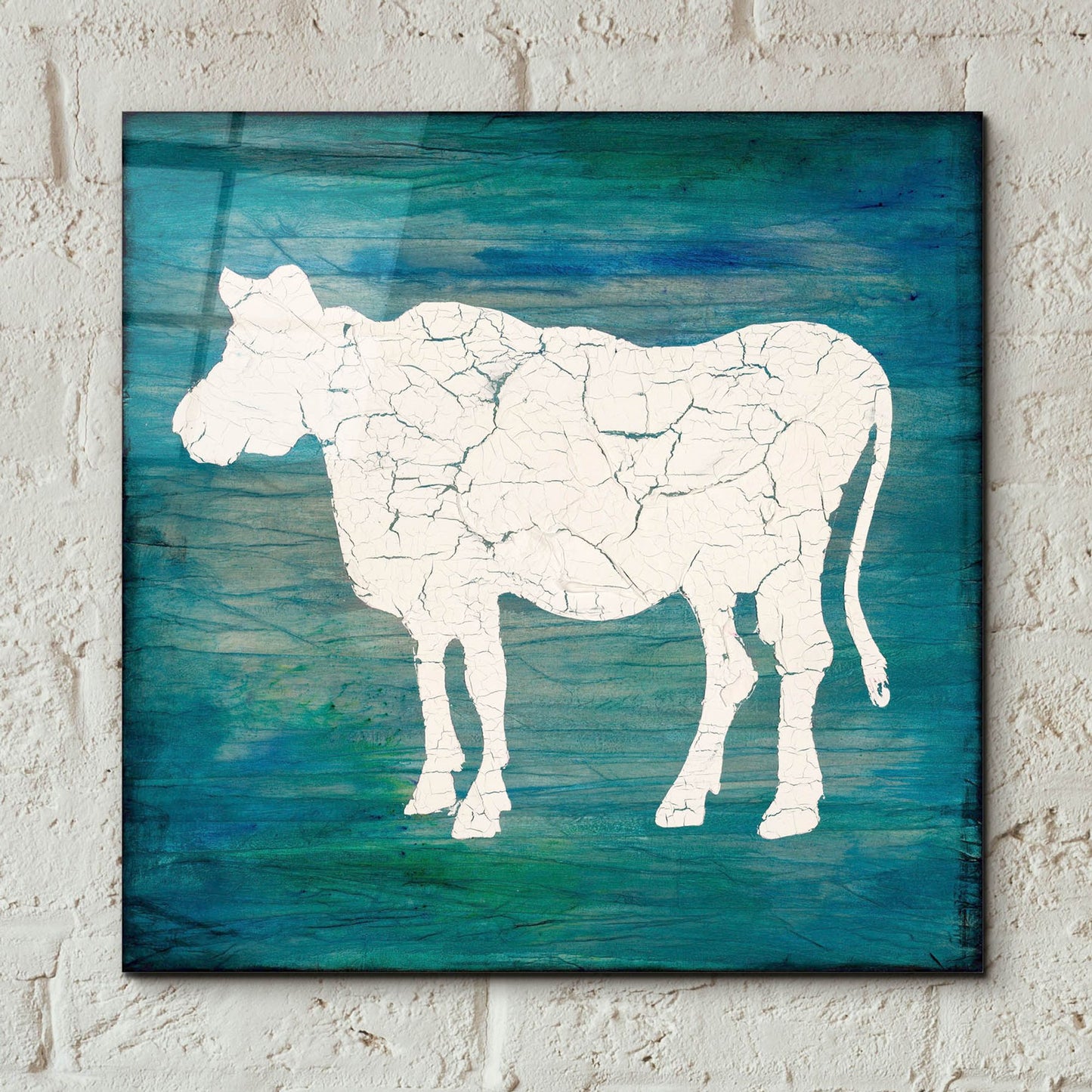 Epic Art 'Farm Cow' by Lightbox Journal, Acrylic Glass Wall Art,12x12