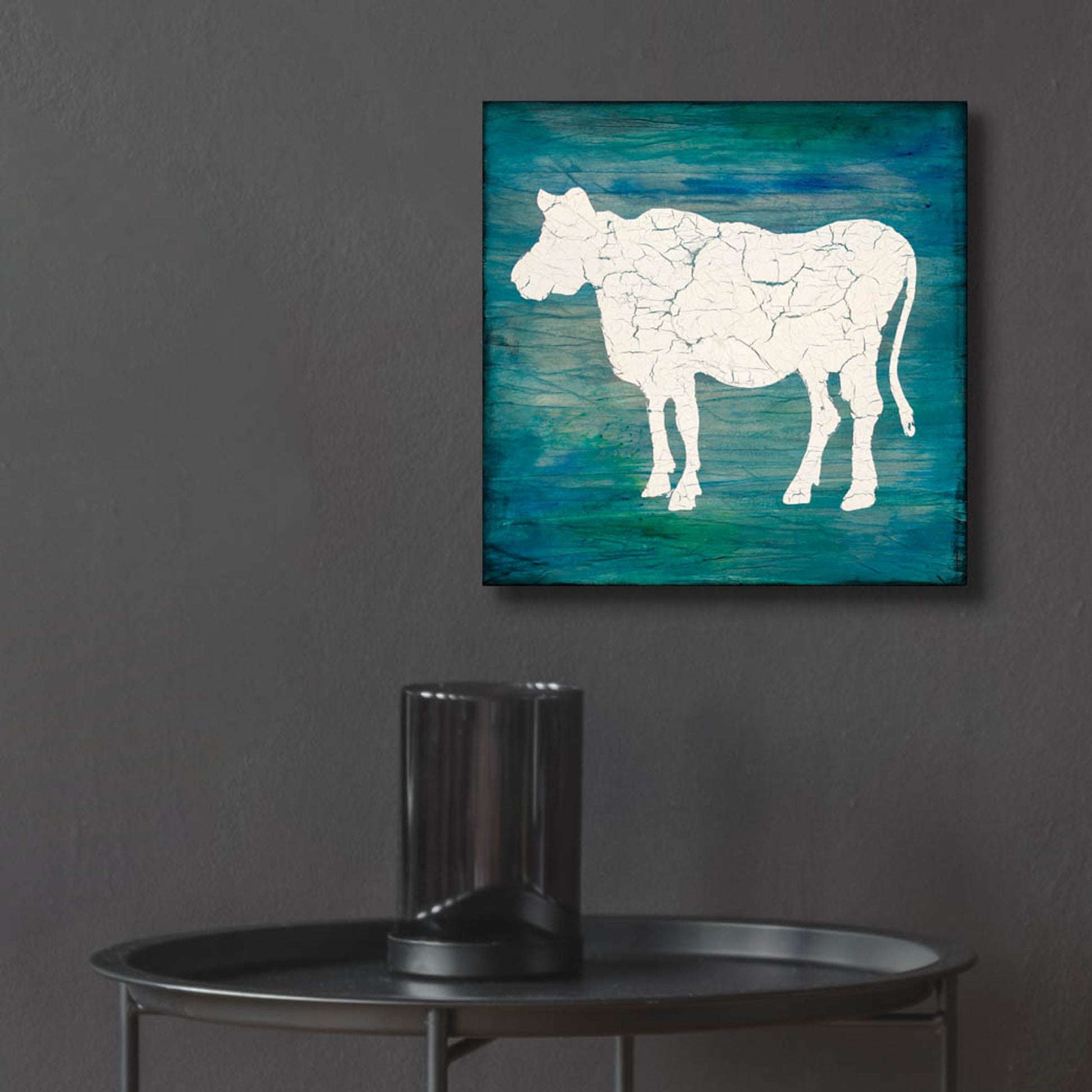 Epic Art 'Farm Cow' by Lightbox Journal, Acrylic Glass Wall Art,12x12