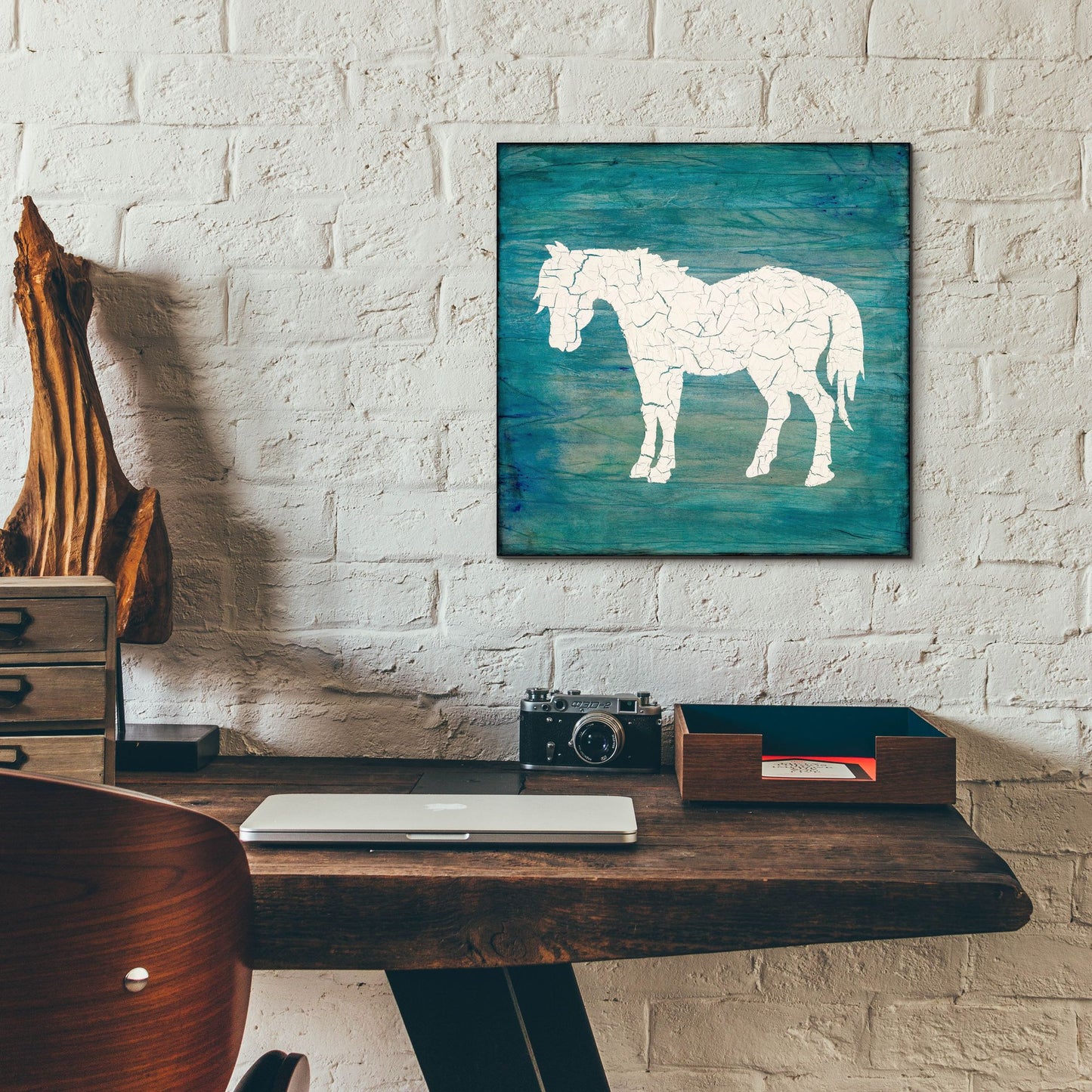 Epic Art 'Farm Horse' by Lightbox Journal, Acrylic Glass Wall Art,12x12