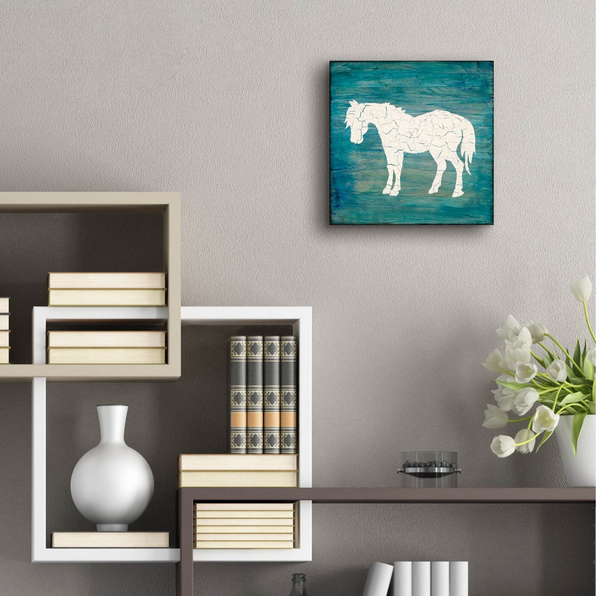 Epic Art 'Farm Horse' by Lightbox Journal, Acrylic Glass Wall Art,12x12