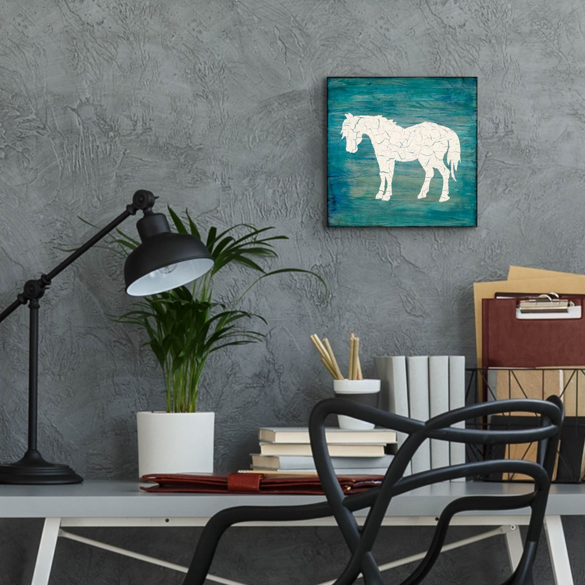 Epic Art 'Farm Horse' by Lightbox Journal, Acrylic Glass Wall Art,12x12