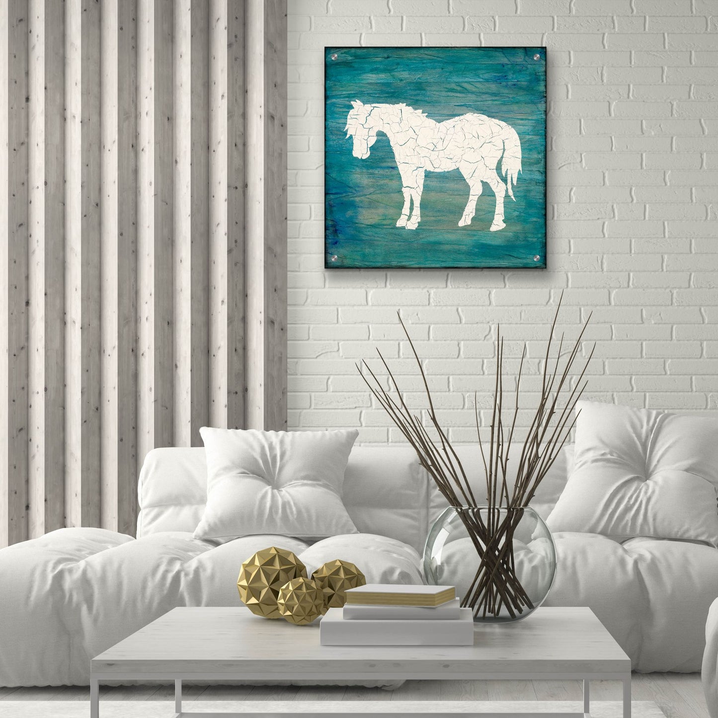 Epic Art 'Farm Horse' by Lightbox Journal, Acrylic Glass Wall Art,24x24