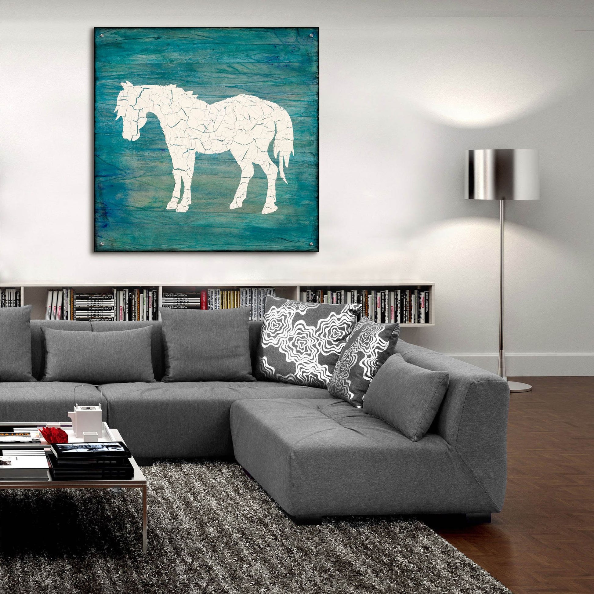 Epic Art 'Farm Horse' by Lightbox Journal, Acrylic Glass Wall Art,36x36