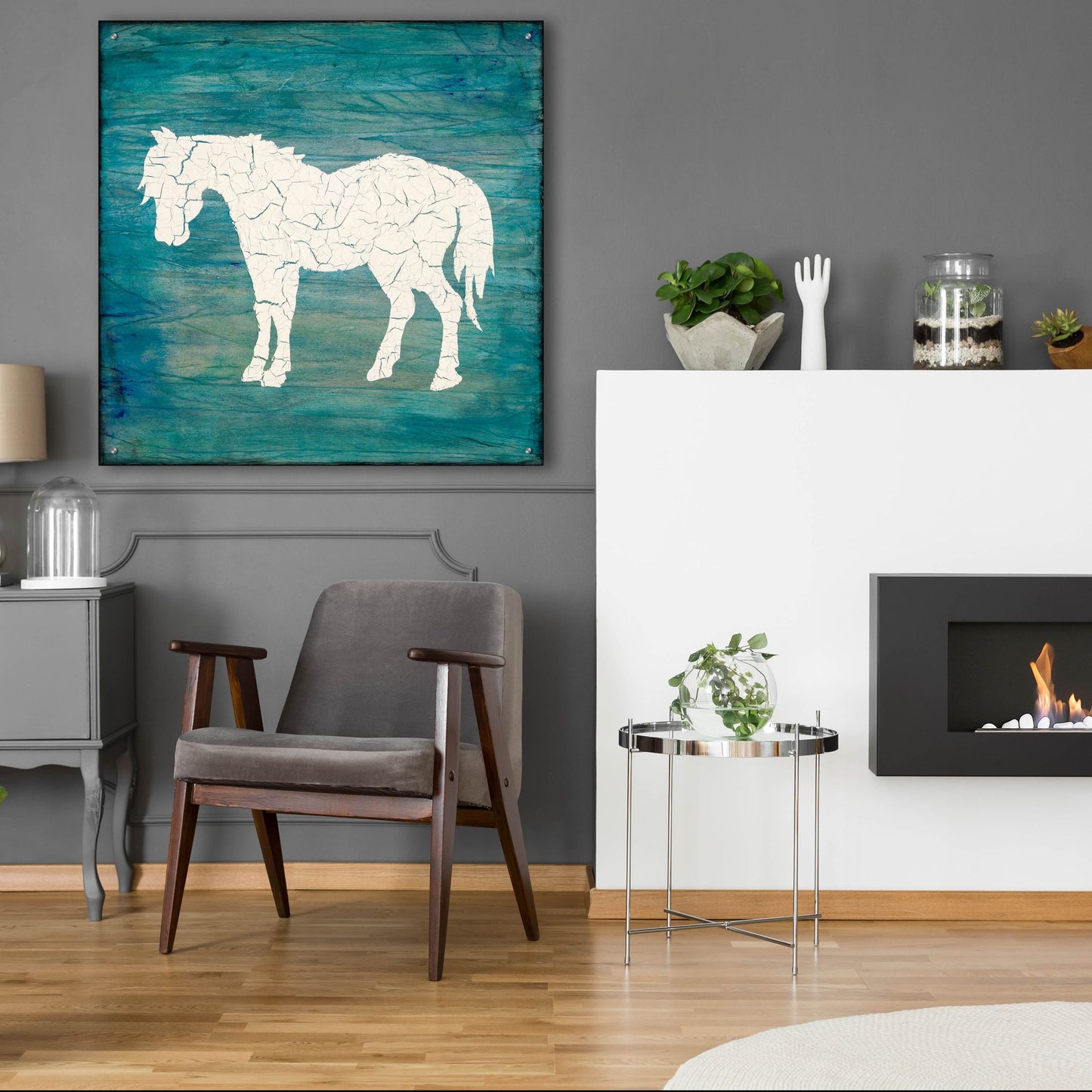 Epic Art 'Farm Horse' by Lightbox Journal, Acrylic Glass Wall Art,36x36