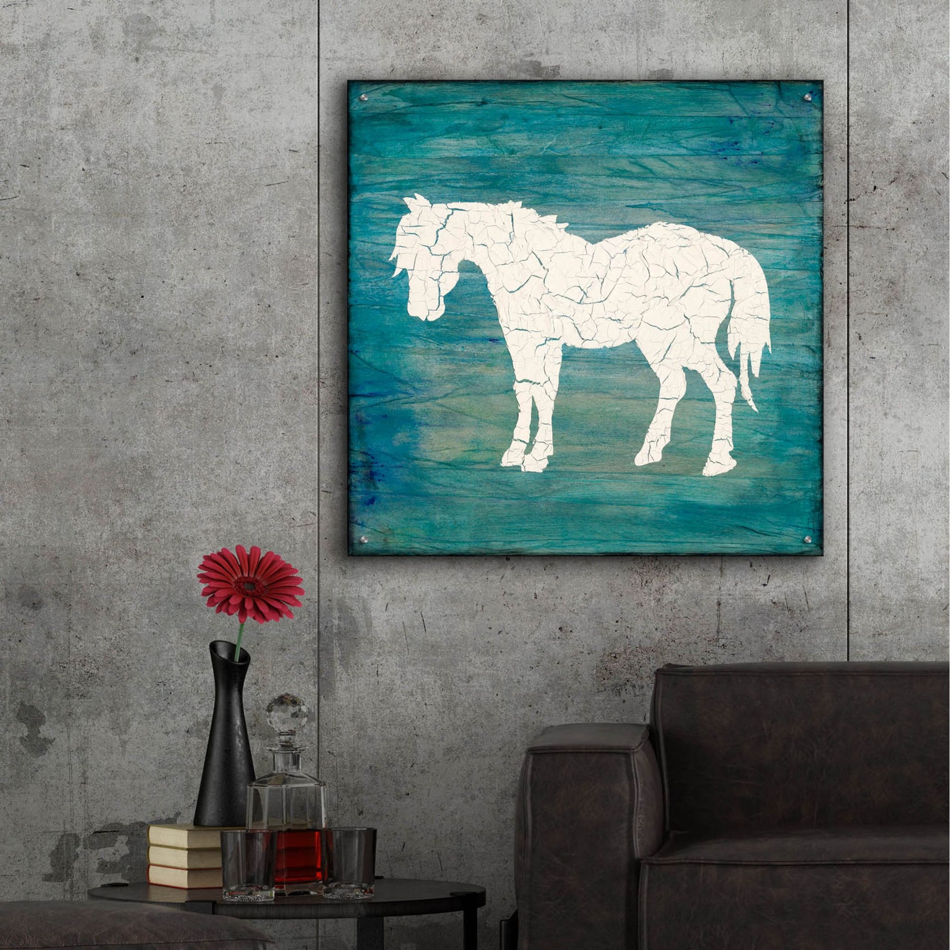 Epic Art 'Farm Horse' by Lightbox Journal, Acrylic Glass Wall Art,36x36