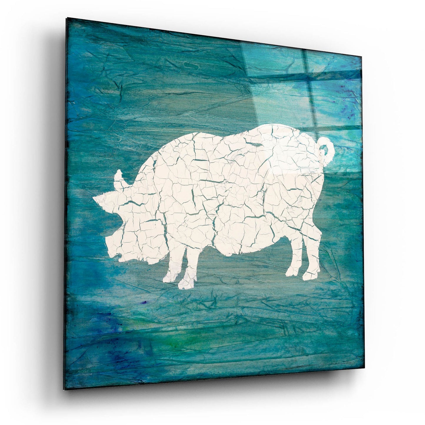 Epic Art 'Farm Pig' by Lightbox Journal, Acrylic Glass Wall Art,12x12