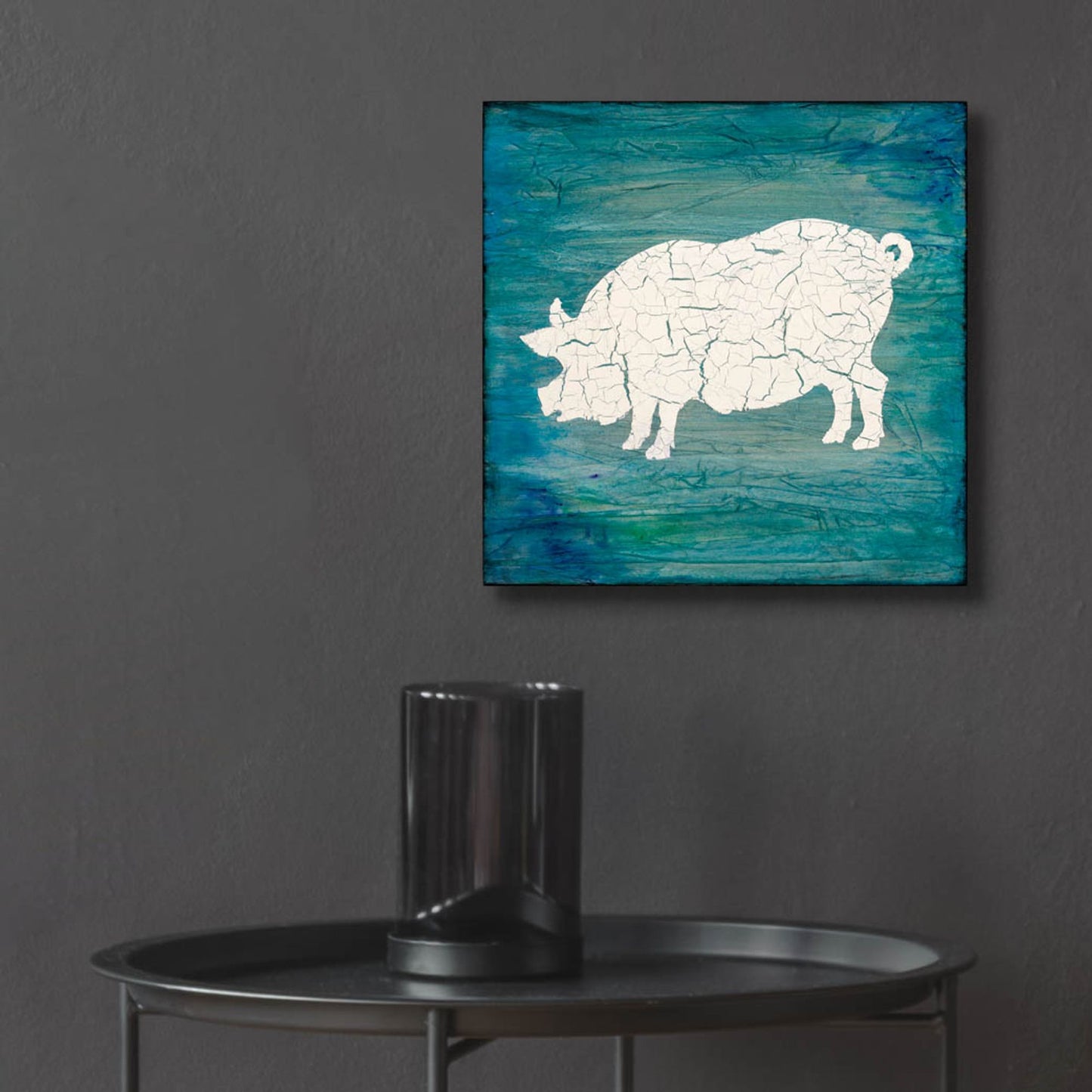 Epic Art 'Farm Pig' by Lightbox Journal, Acrylic Glass Wall Art,12x12