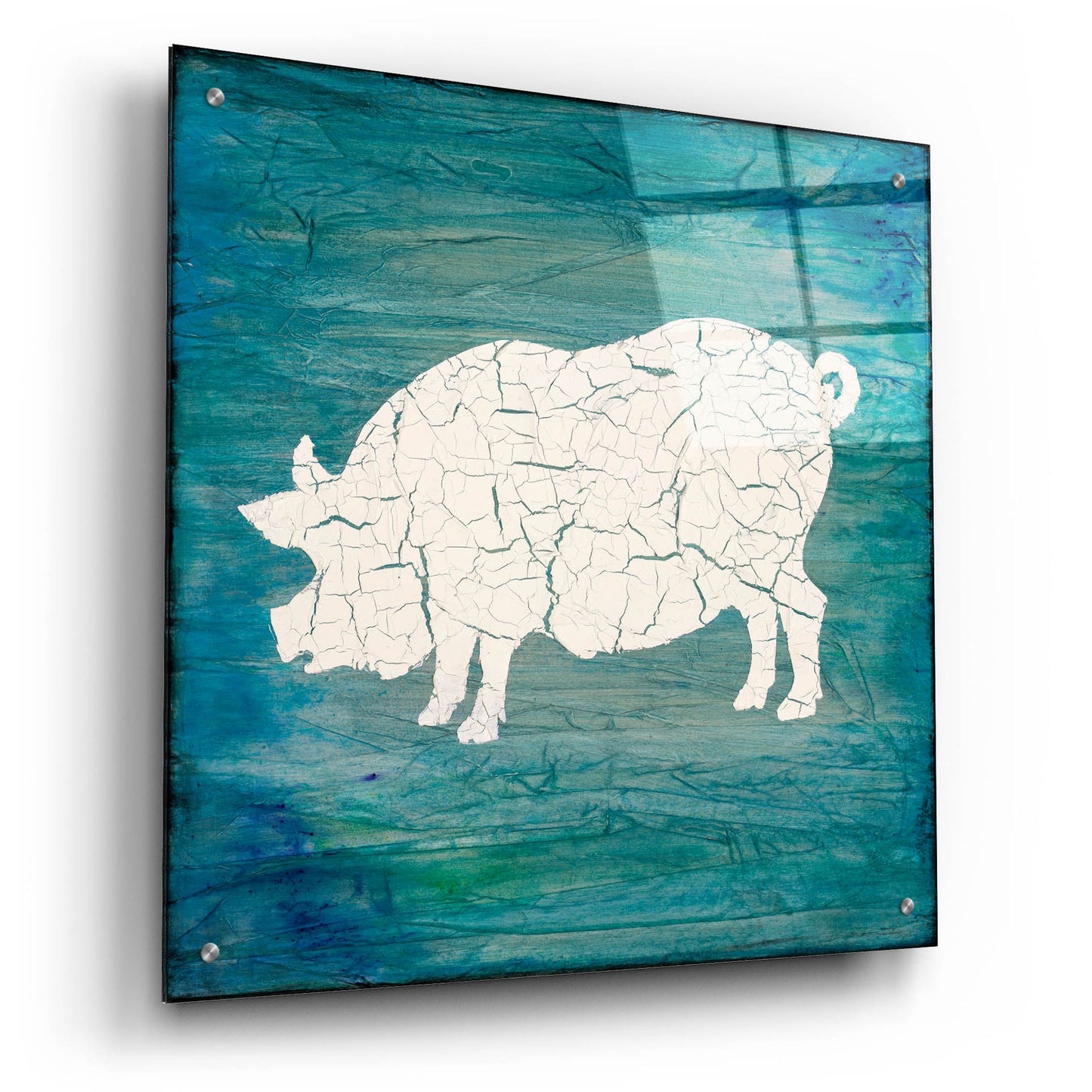 Epic Art 'Farm Pig' by Lightbox Journal, Acrylic Glass Wall Art,24x24