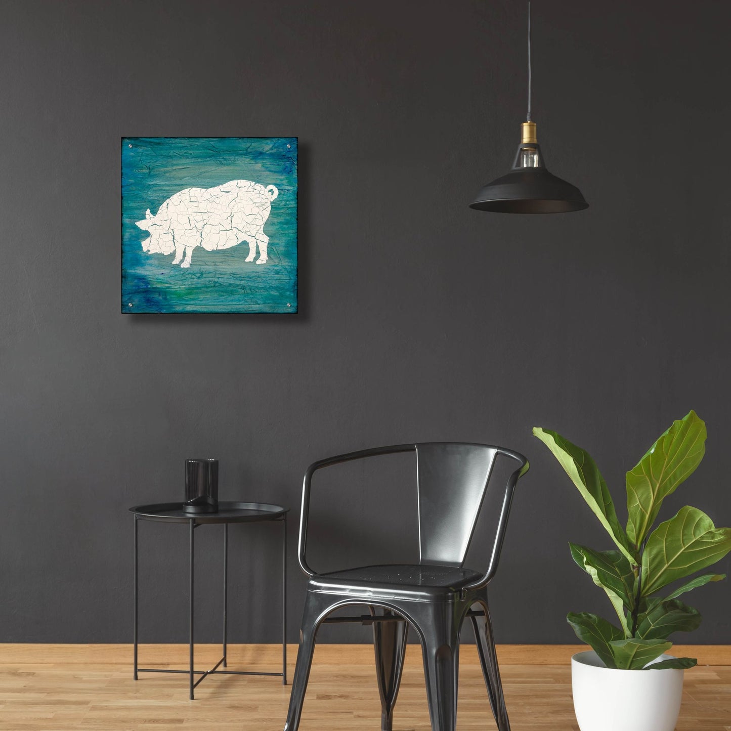 Epic Art 'Farm Pig' by Lightbox Journal, Acrylic Glass Wall Art,24x24