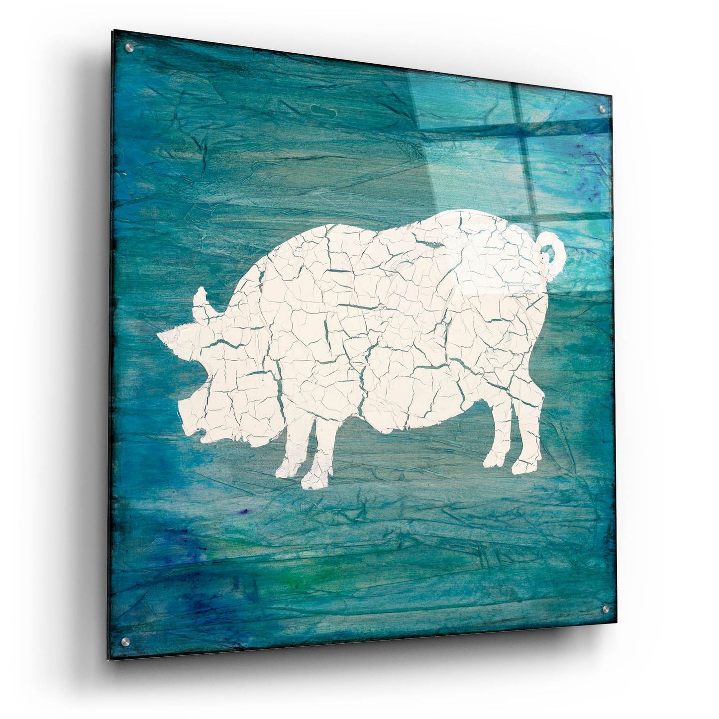 Epic Art 'Farm Pig' by Lightbox Journal, Acrylic Glass Wall Art,36x36