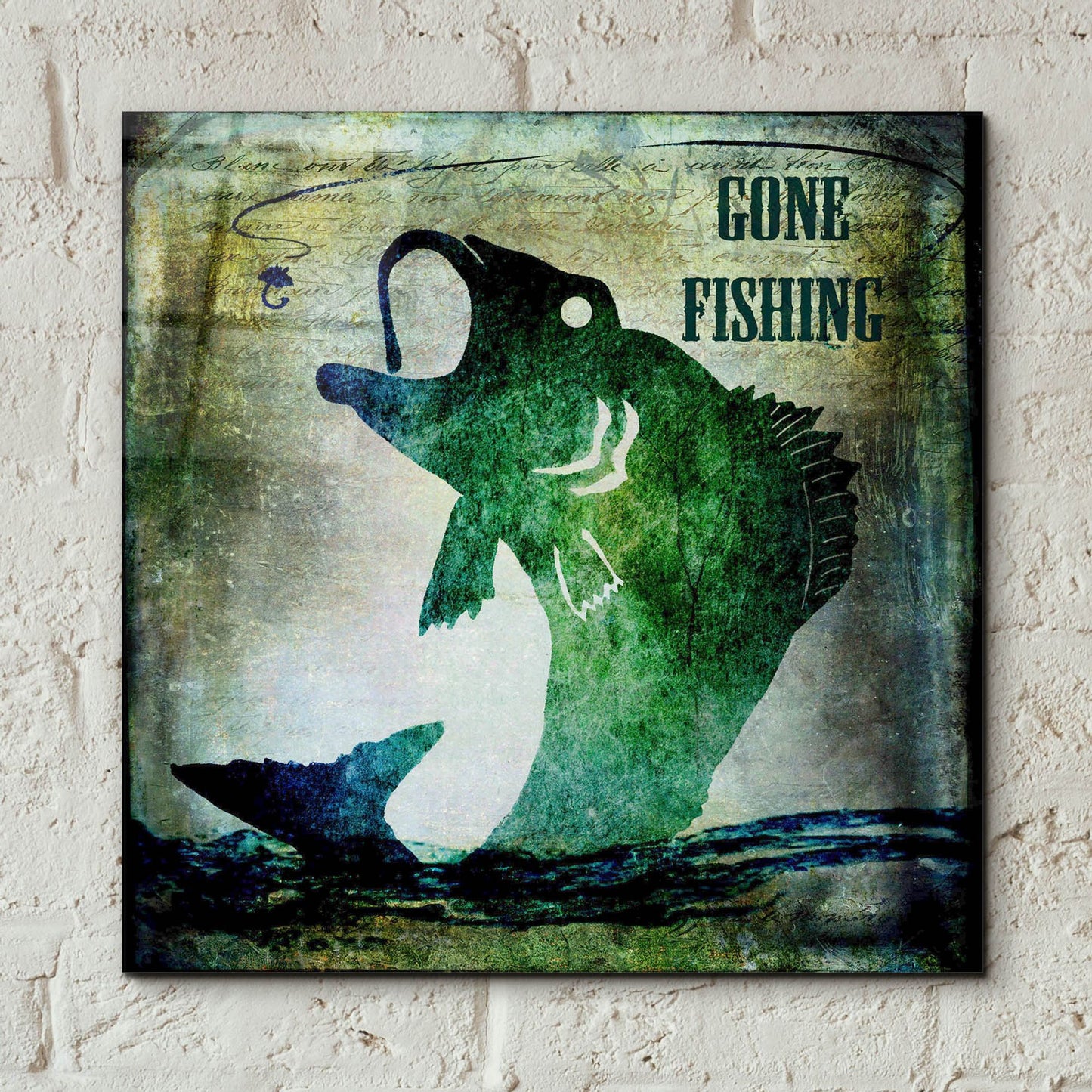 Epic Art 'Gone Fishing' by Lightbox Journal, Acrylic Glass Wall Art,12x12