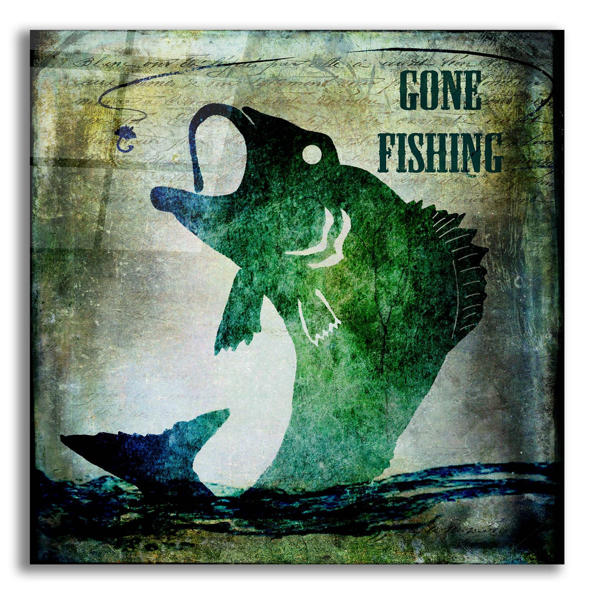 Epic Art 'Gone Fishing' by Lightbox Journal, Acrylic Glass Wall Art,12x12