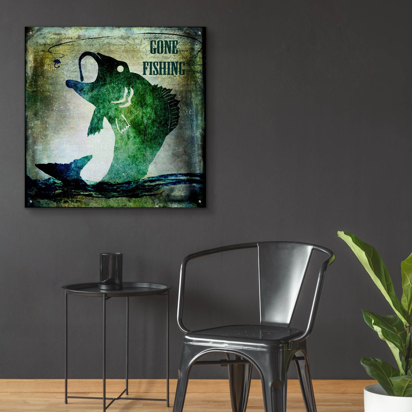 Epic Art 'Gone Fishing' by Lightbox Journal, Acrylic Glass Wall Art,36x36