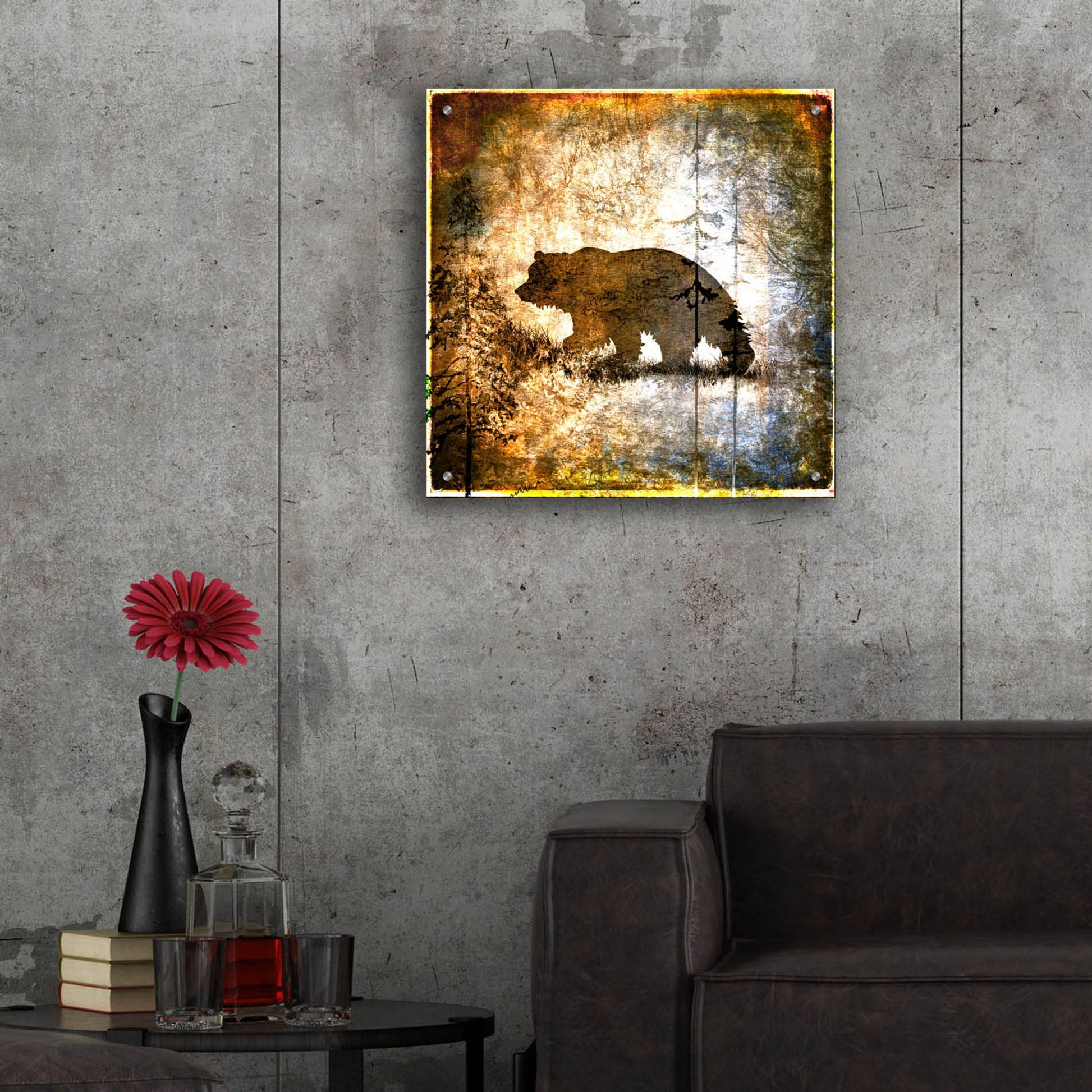 Epic Art 'High Country Bear' by Lightbox Journal, Acrylic Glass Wall Art,24x24