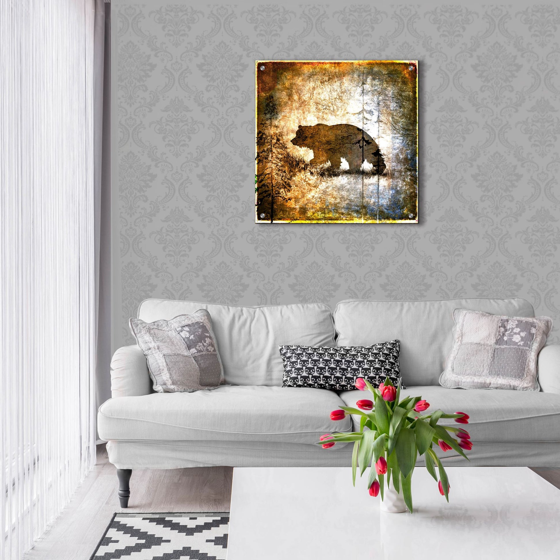 Epic Art 'High Country Bear' by Lightbox Journal, Acrylic Glass Wall Art,24x24