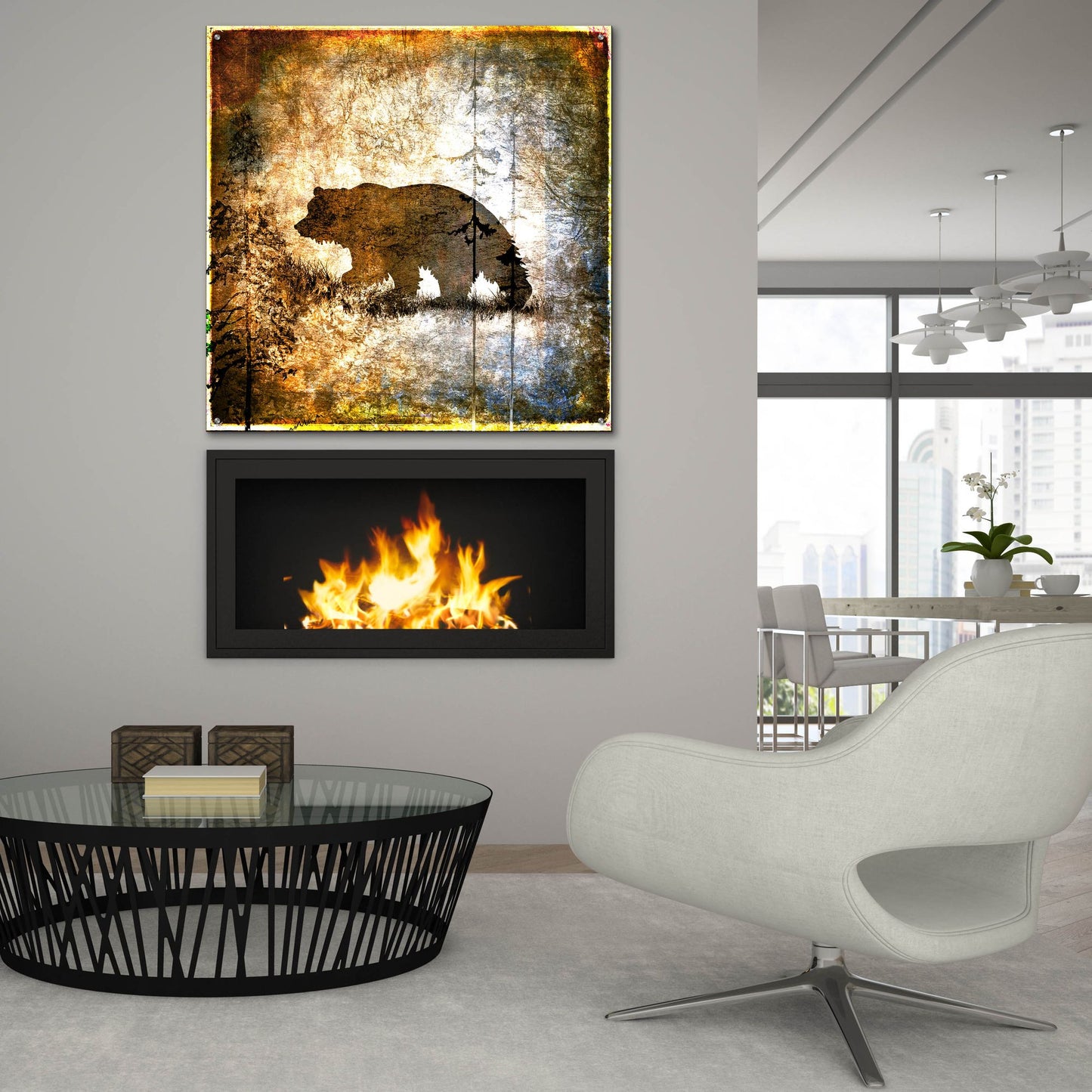 Epic Art 'High Country Bear' by Lightbox Journal, Acrylic Glass Wall Art,36x36