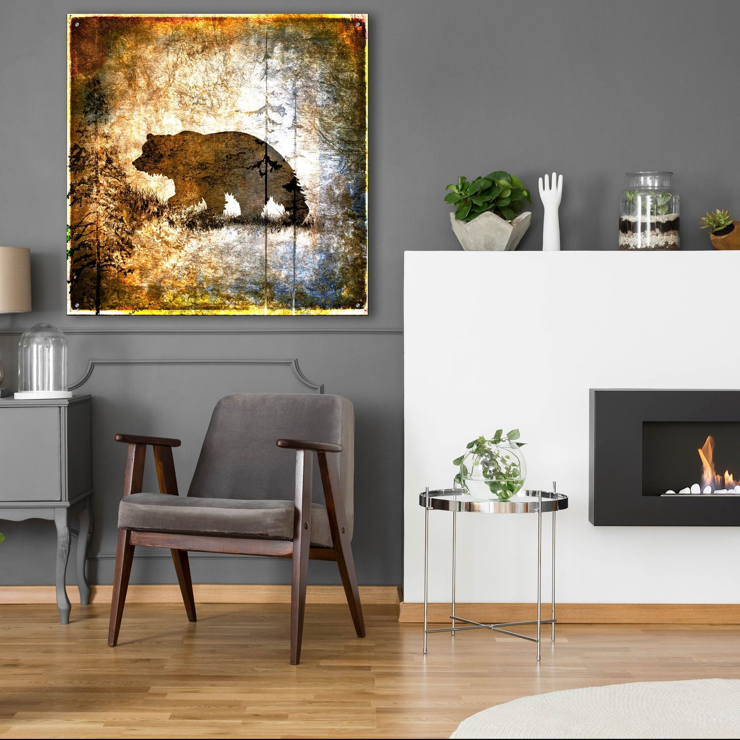 Epic Art 'High Country Bear' by Lightbox Journal, Acrylic Glass Wall Art,36x36