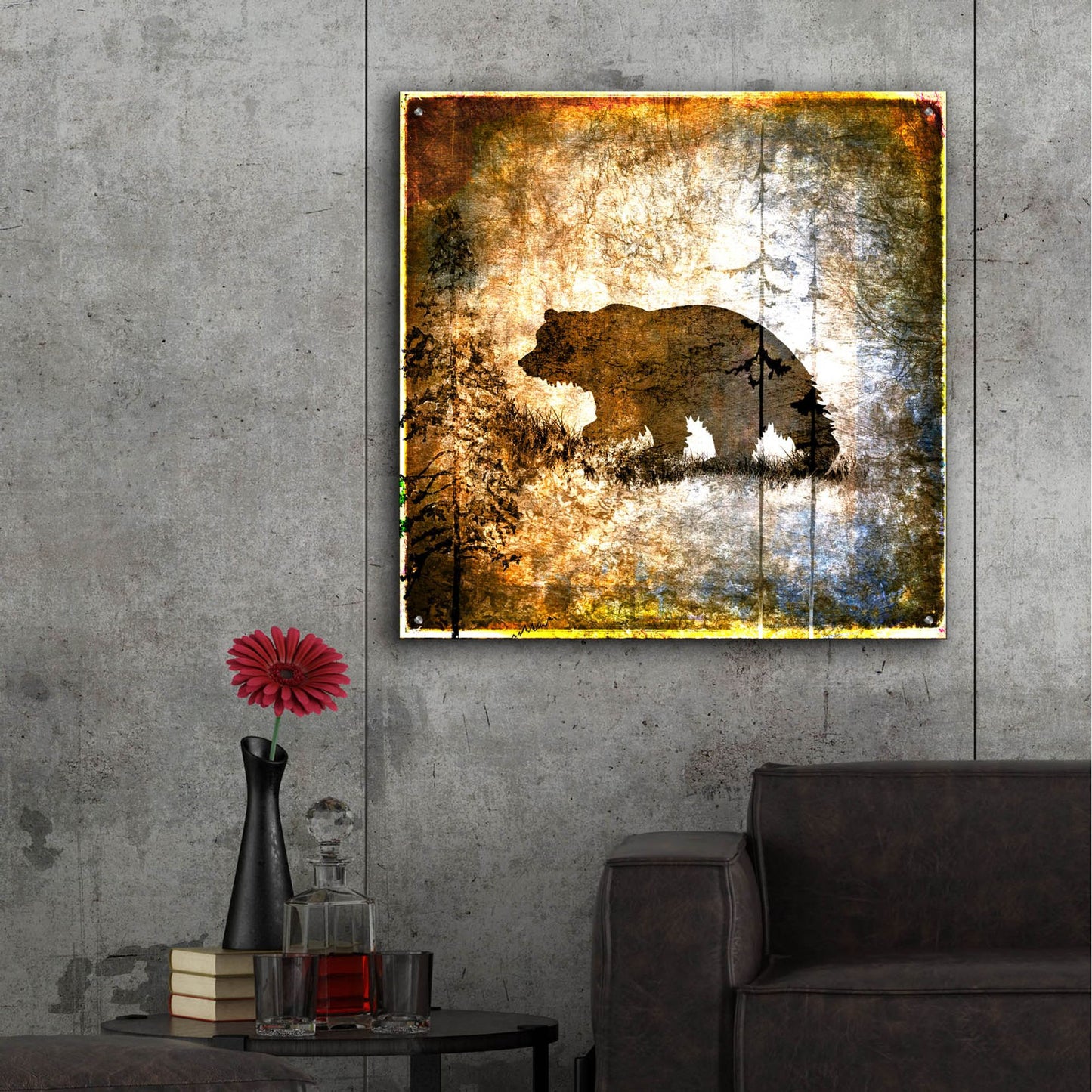 Epic Art 'High Country Bear' by Lightbox Journal, Acrylic Glass Wall Art,36x36