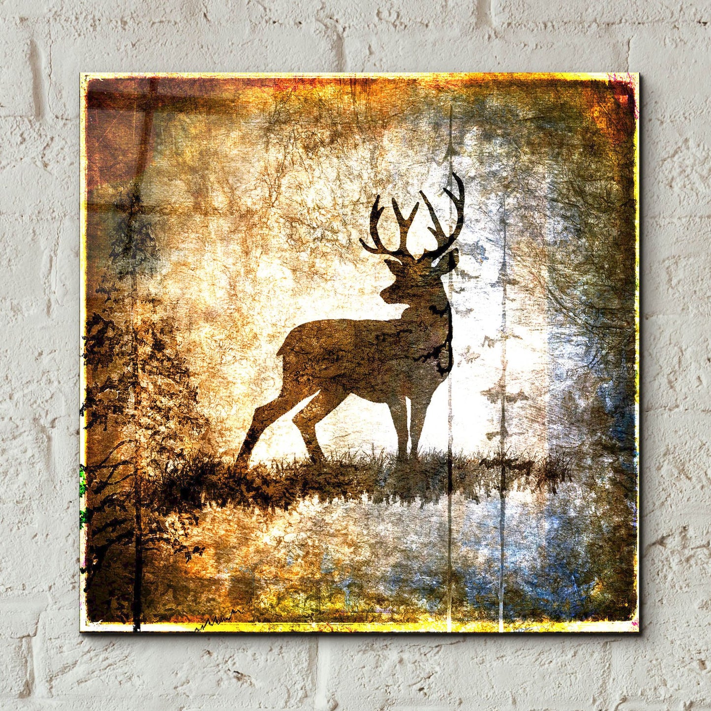 Epic Art 'High Country Deer' by Lightbox Journal, Acrylic Glass Wall Art,12x12