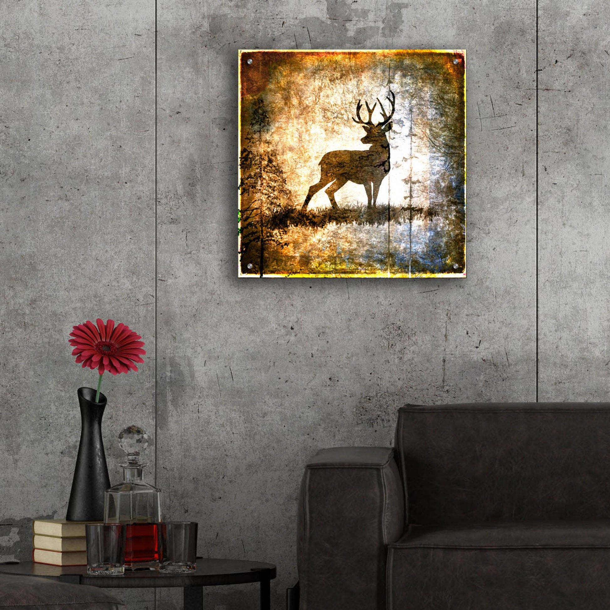 Epic Art 'High Country Deer' by Lightbox Journal, Acrylic Glass Wall Art,24x24