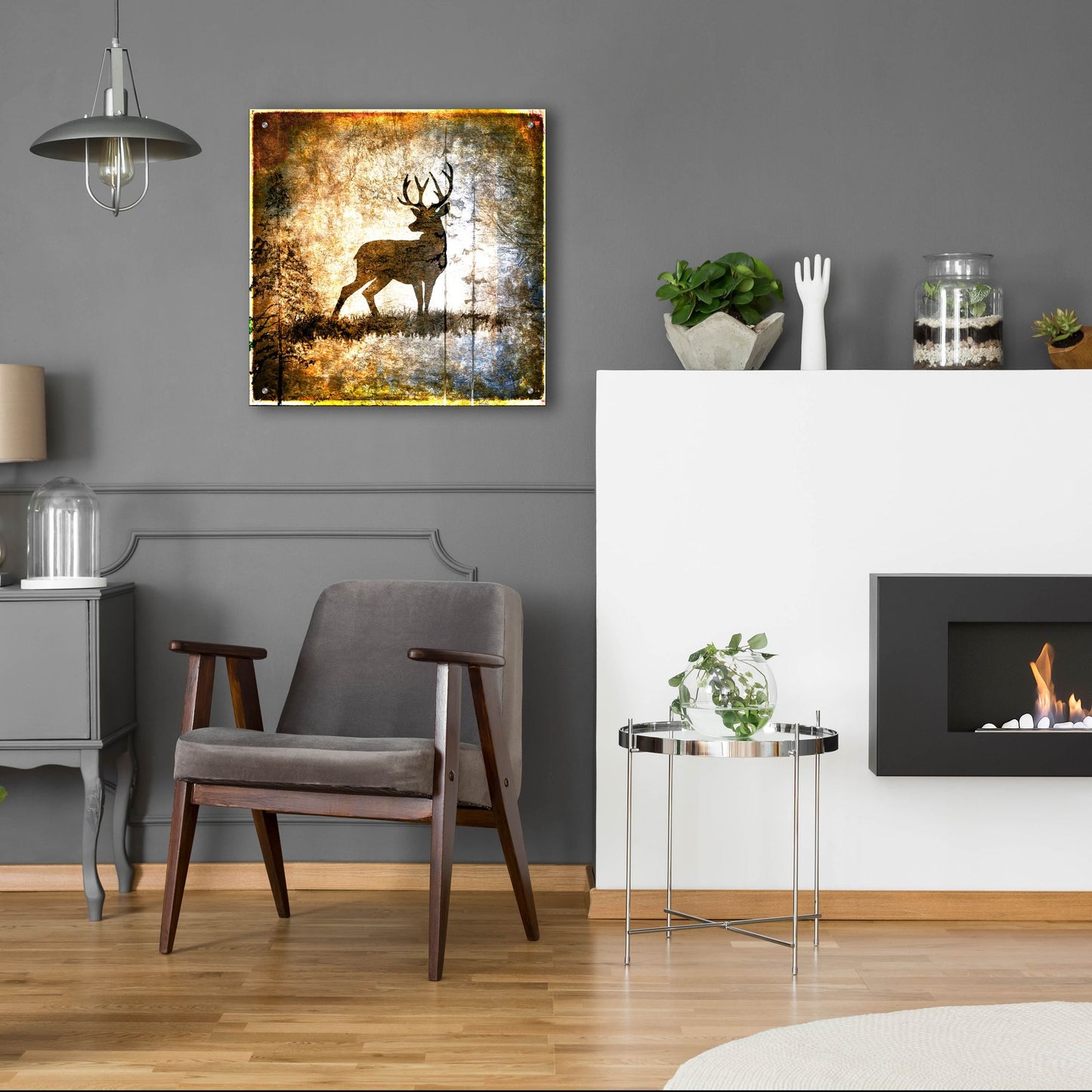 Epic Art 'High Country Deer' by Lightbox Journal, Acrylic Glass Wall Art,24x24