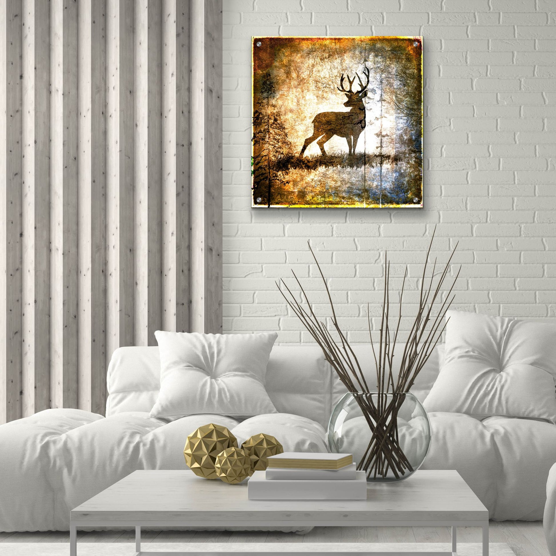 Epic Art 'High Country Deer' by Lightbox Journal, Acrylic Glass Wall Art,24x24