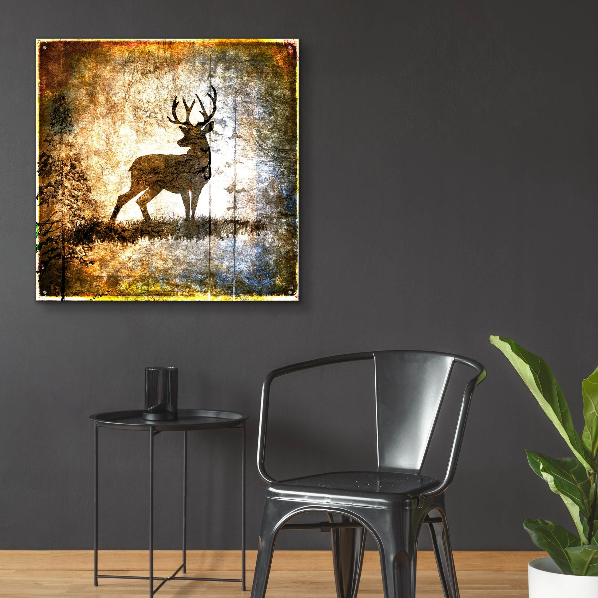 Epic Art 'High Country Deer' by Lightbox Journal, Acrylic Glass Wall Art,36x36