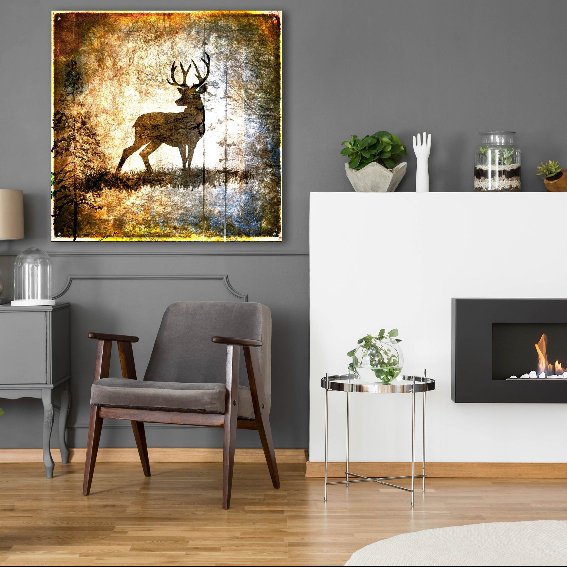 Epic Art 'High Country Deer' by Lightbox Journal, Acrylic Glass Wall Art,36x36