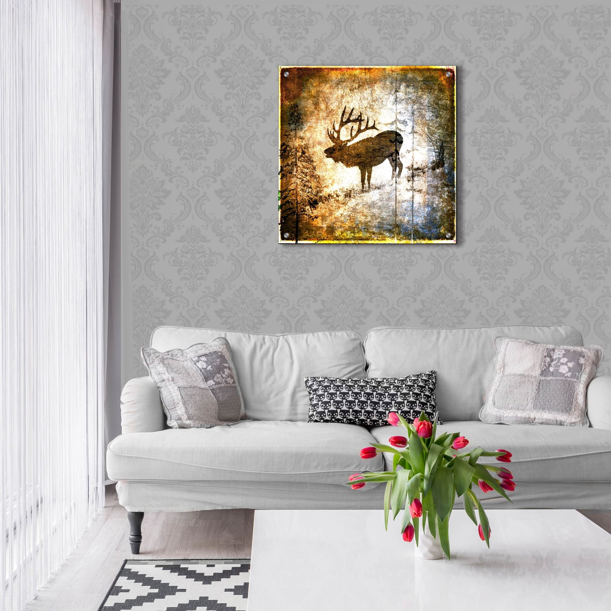 Epic Art 'High Country Elk' by Lightbox Journal, Acrylic Glass Wall Art,24x24