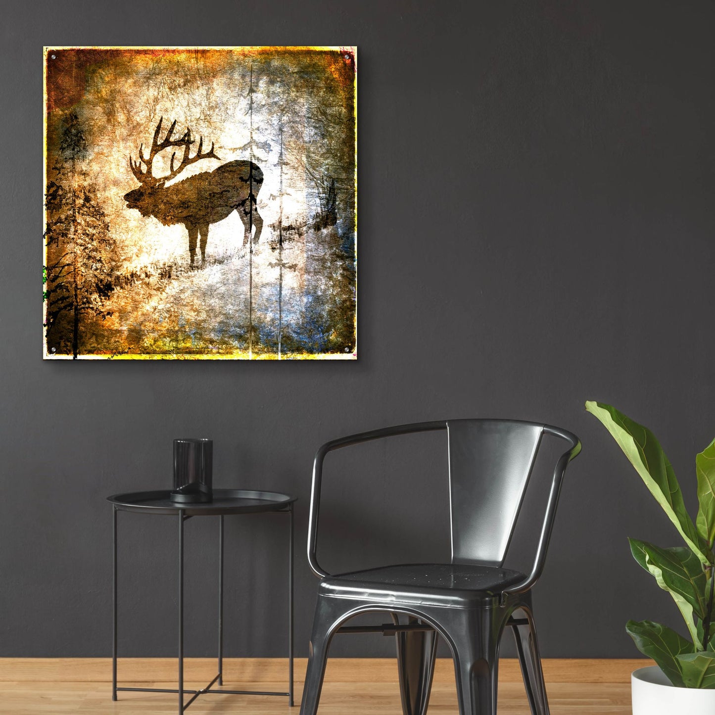 Epic Art 'High Country Elk' by Lightbox Journal, Acrylic Glass Wall Art,36x36