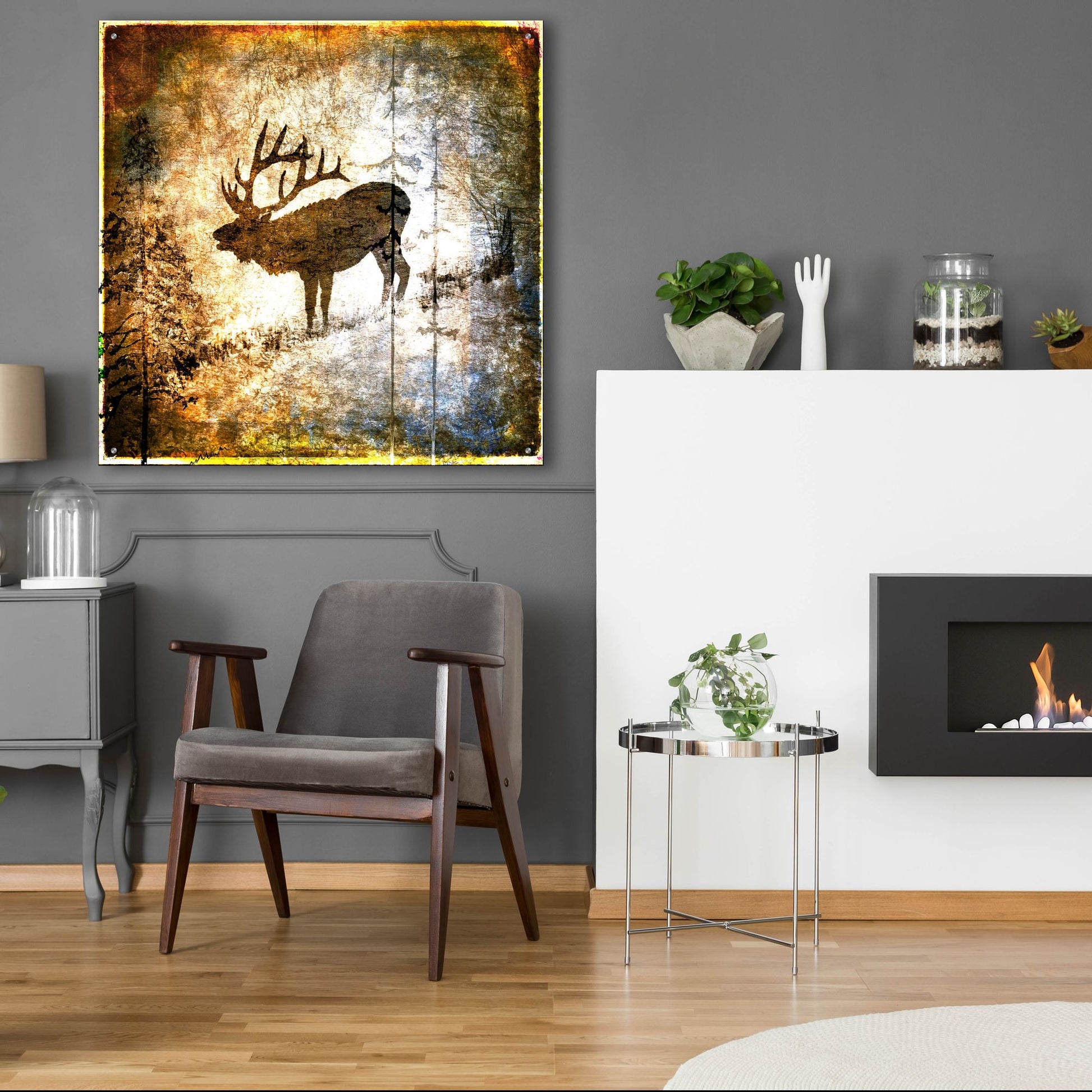 Epic Art 'High Country Elk' by Lightbox Journal, Acrylic Glass Wall Art,36x36