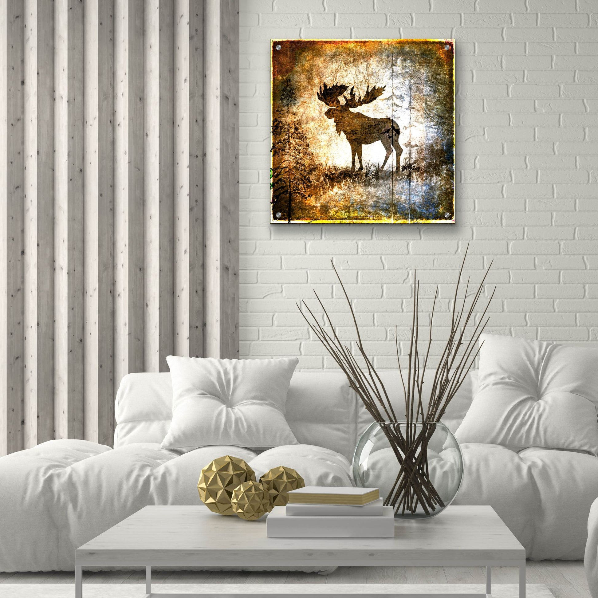 Epic Art 'High Country Moose' by Lightbox Journal, Acrylic Glass Wall Art,24x24