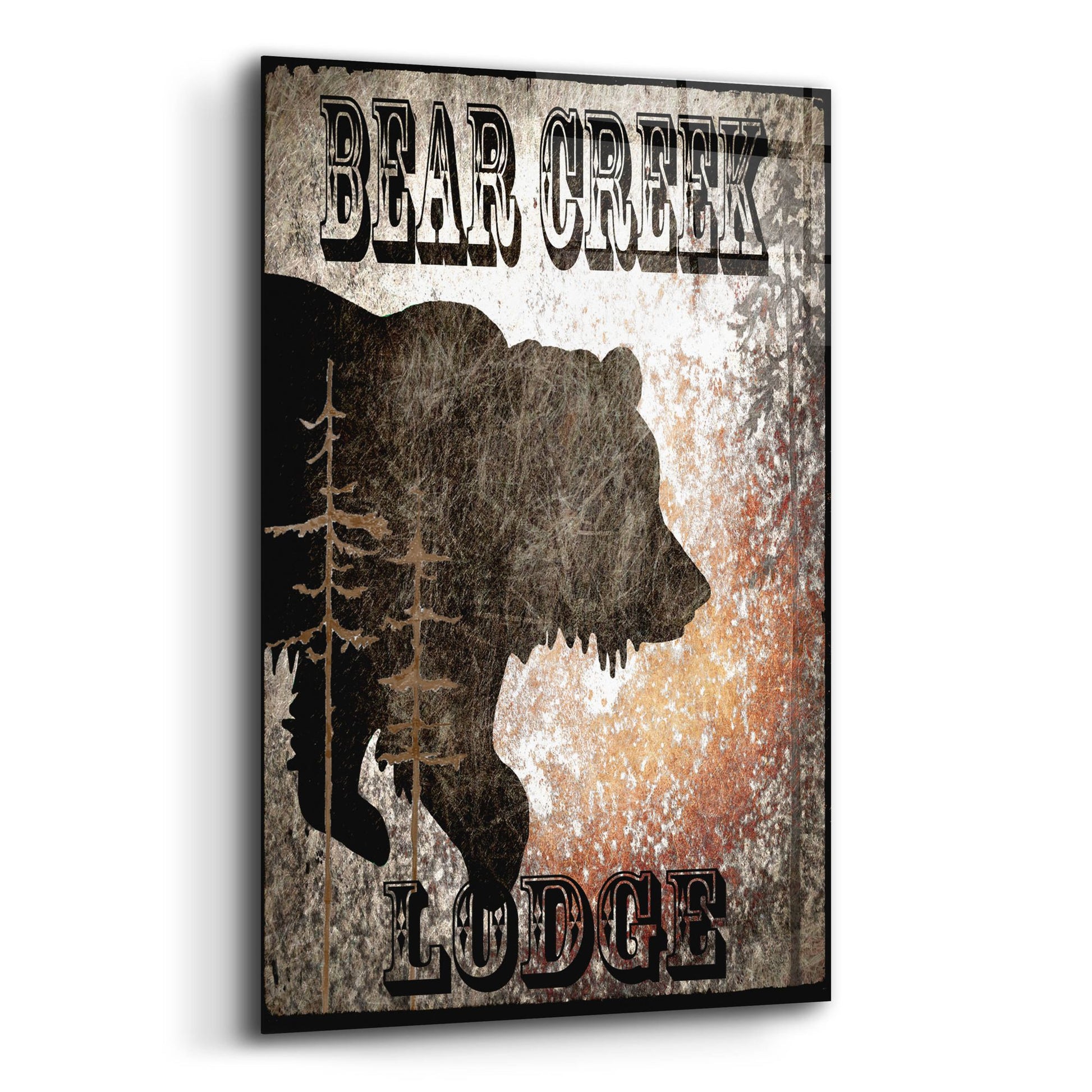 Epic Art 'Lodge Bear Creek Lodge' by Lightbox Journal, Acrylic Glass Wall Art,12x16