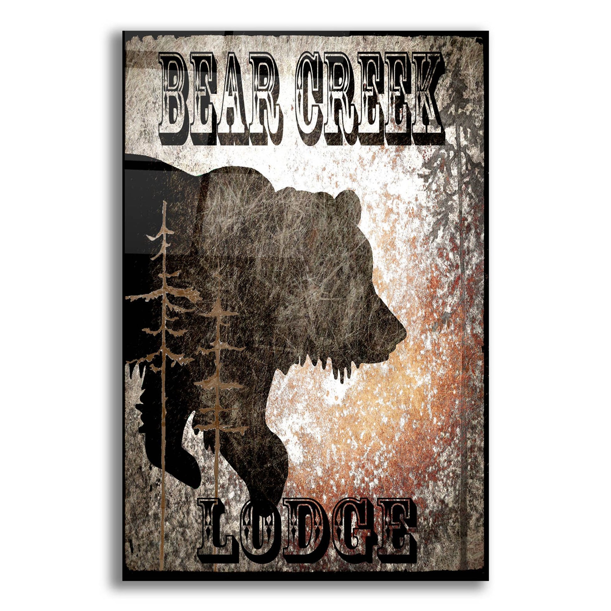 Epic Art 'Lodge Bear Creek Lodge' by Lightbox Journal, Acrylic Glass Wall Art,12x16