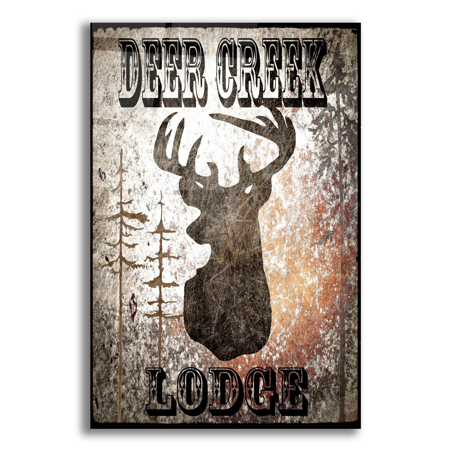 Epic Art 'Lodge Deer Creek Lodge' by Lightbox Journal, Acrylic Glass Wall Art,12x16