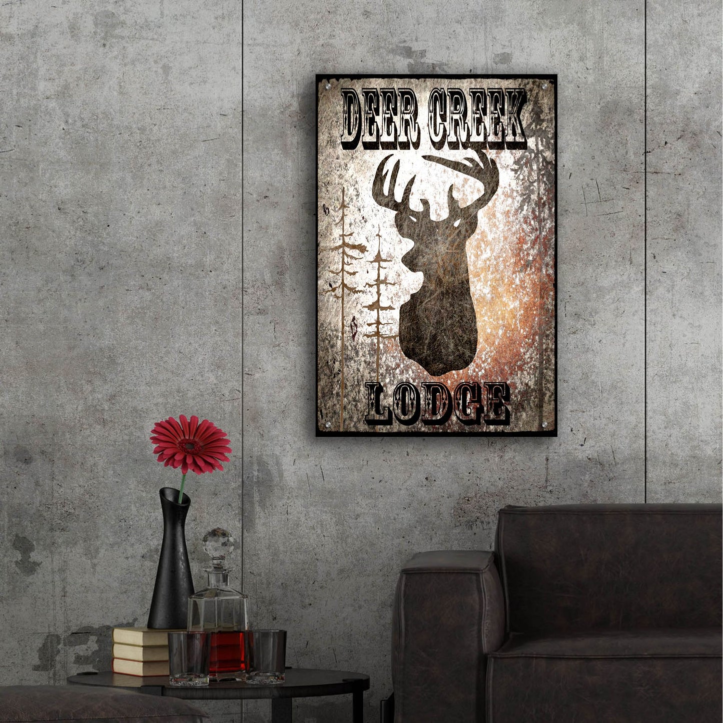 Epic Art 'Lodge Deer Creek Lodge' by Lightbox Journal, Acrylic Glass Wall Art,24x36