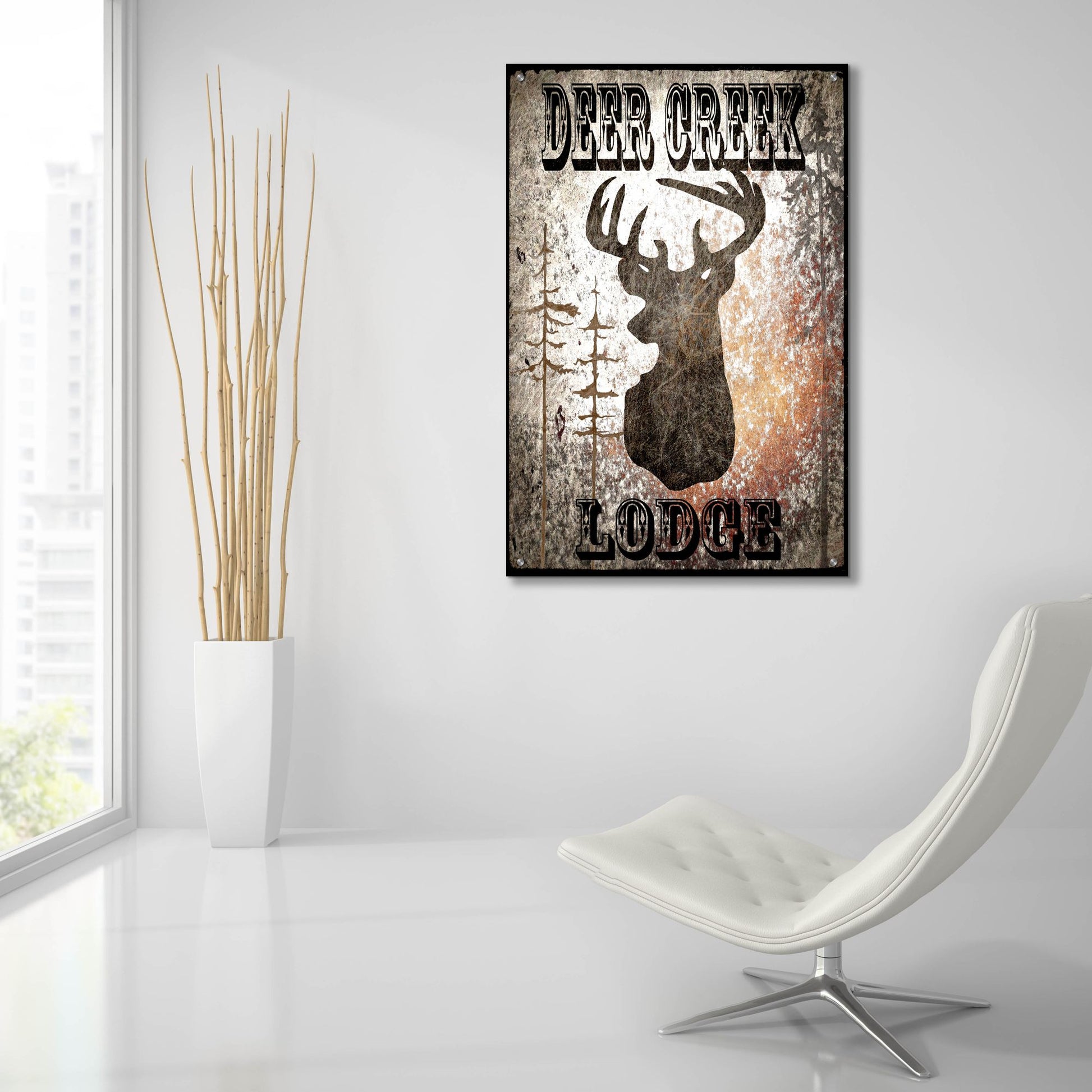 Epic Art 'Lodge Deer Creek Lodge' by Lightbox Journal, Acrylic Glass Wall Art,24x36