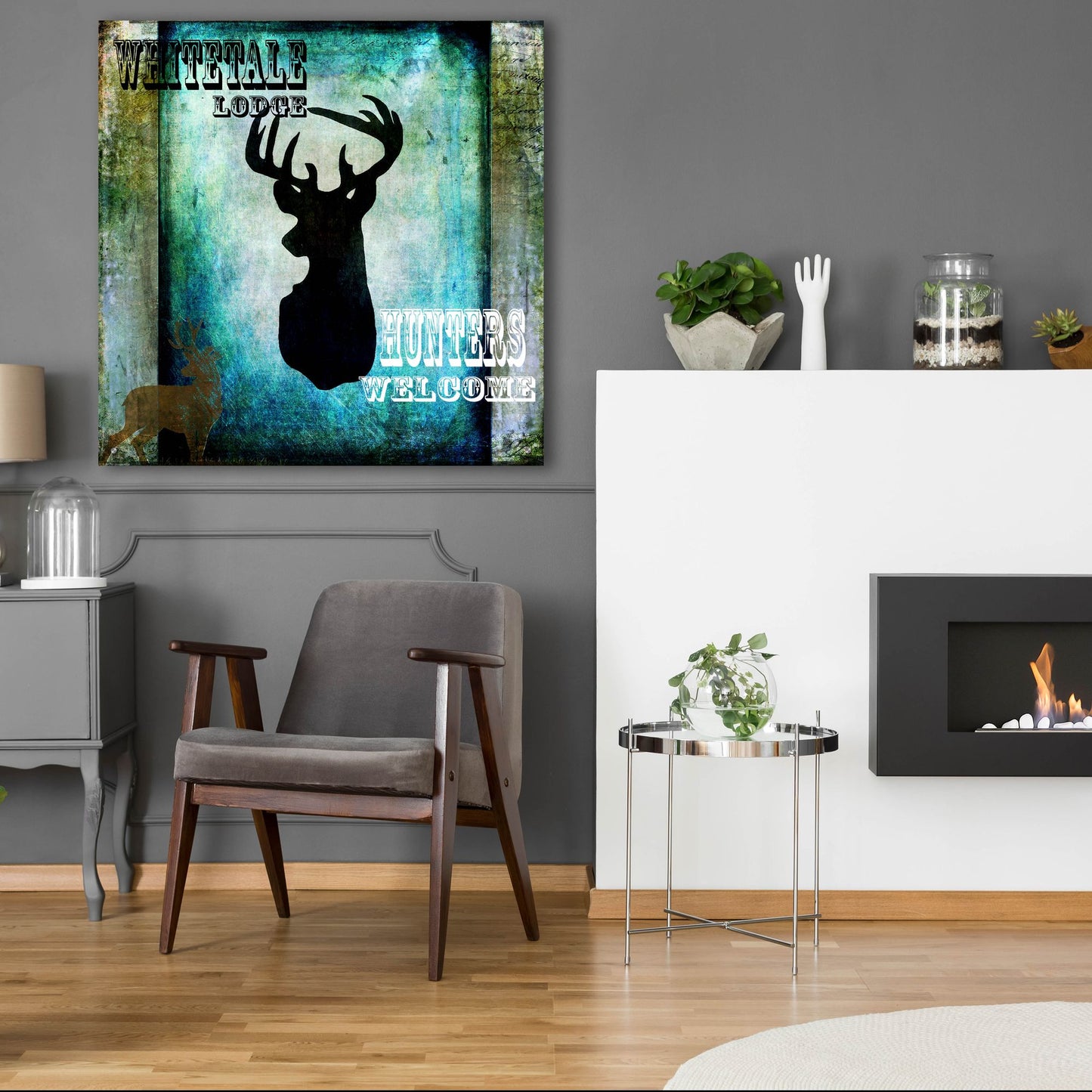 Epic Art 'Lodge Whitetale Lodge' by Lightbox Journal, Acrylic Glass Wall Art,36x36